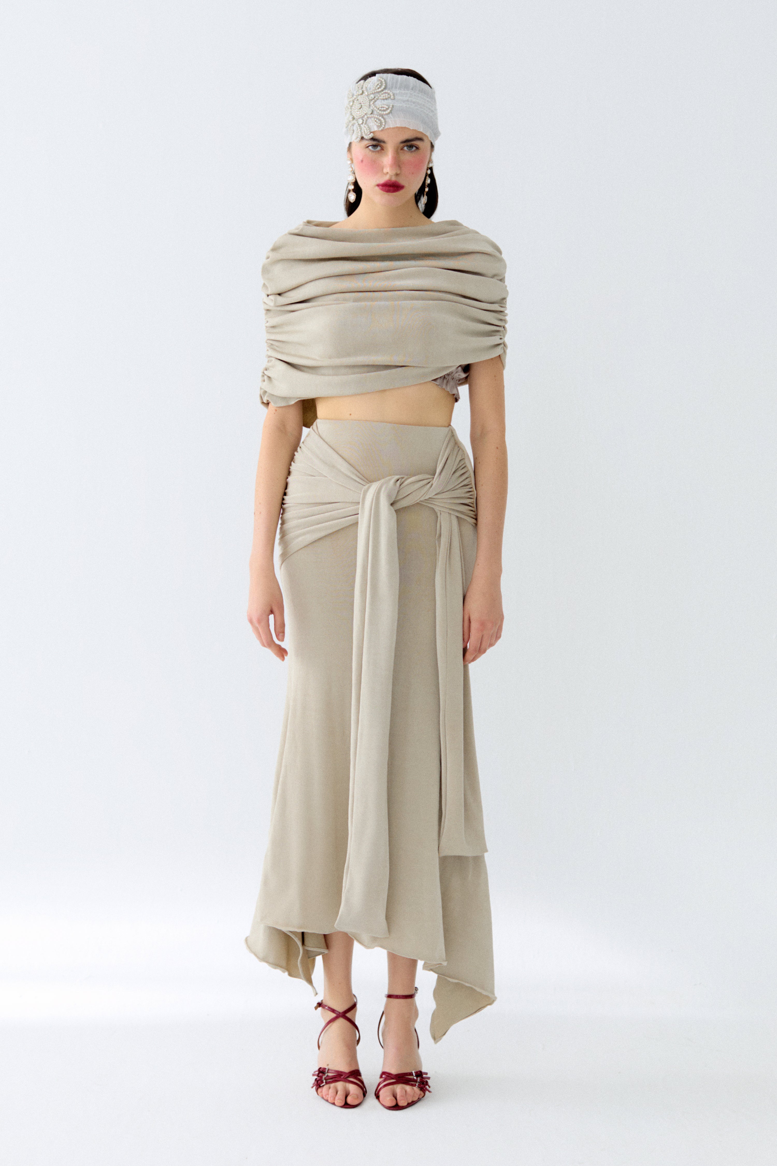 Lydia Beige Skirt