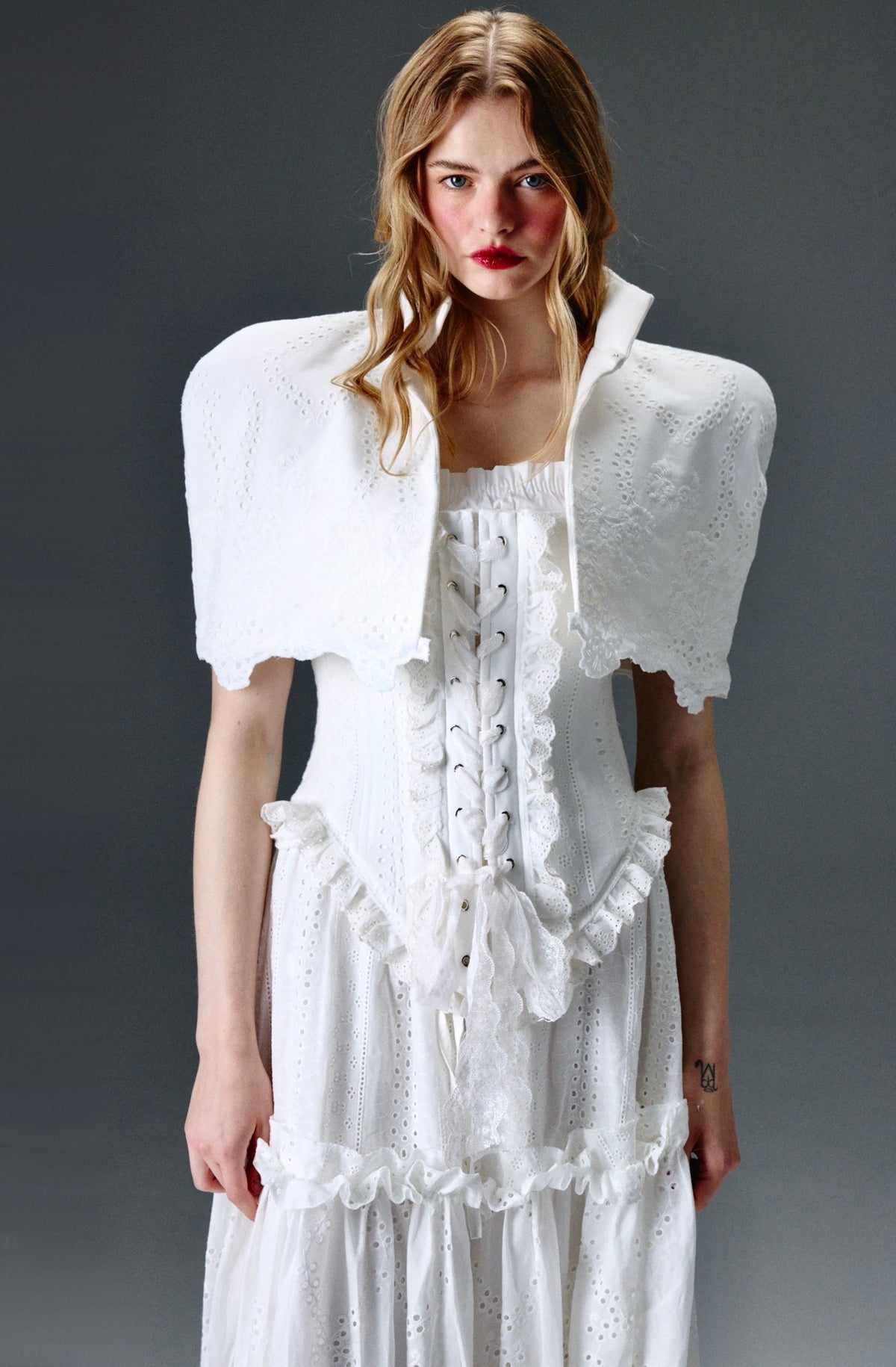 Sienna Eyelet Cape