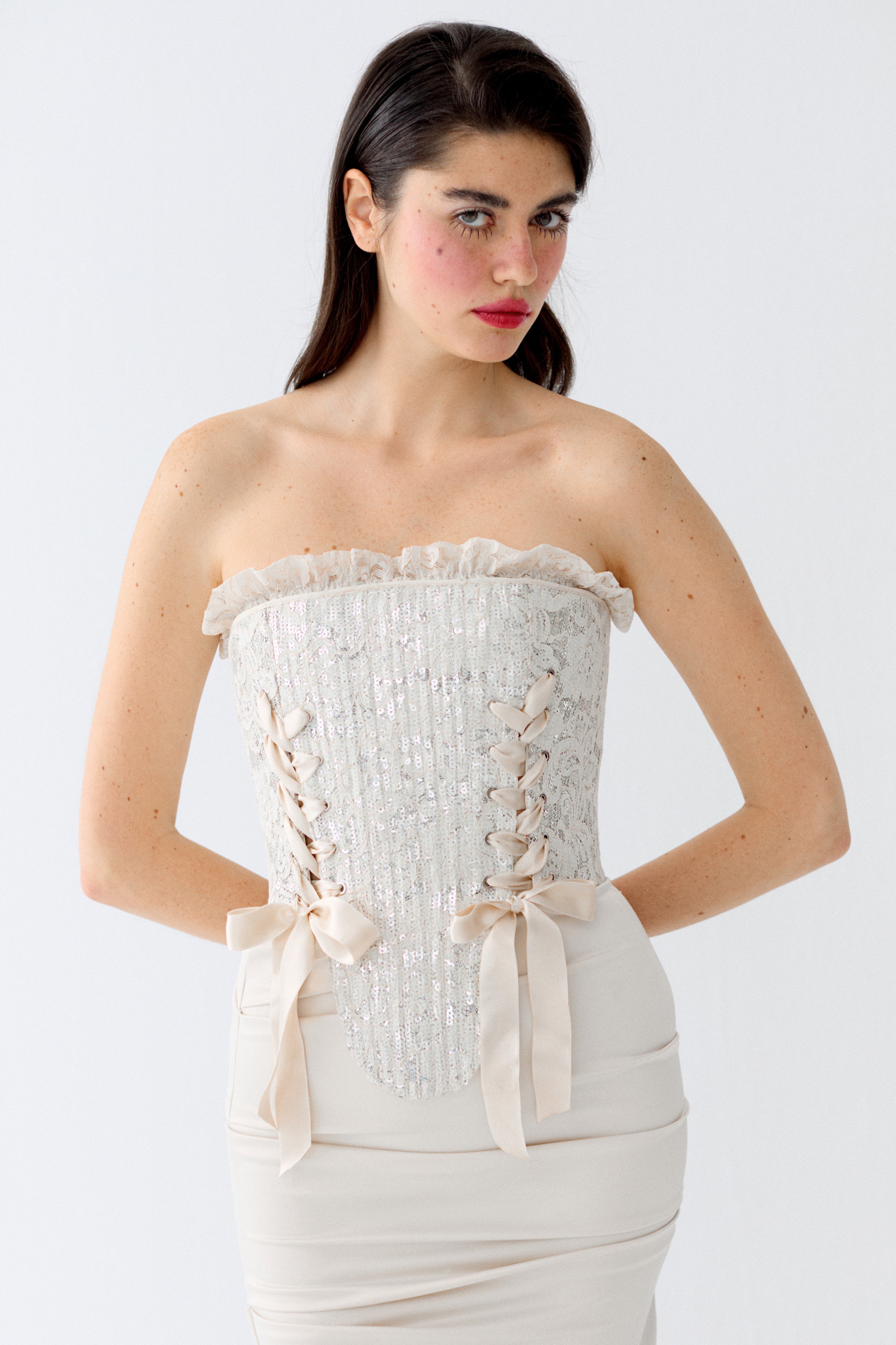 Marie In Stardust Corset Set