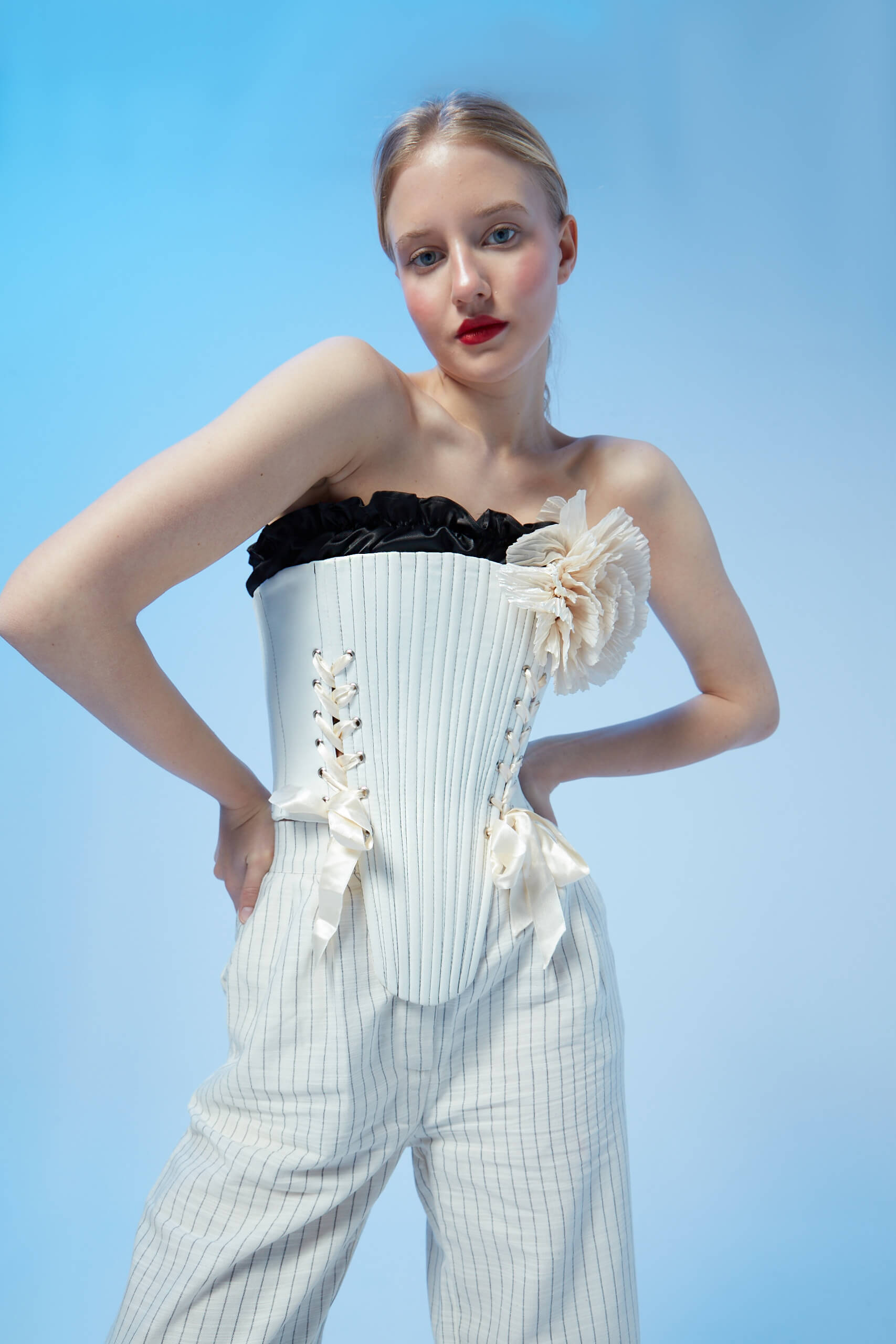 Marie Ecru Corset Set