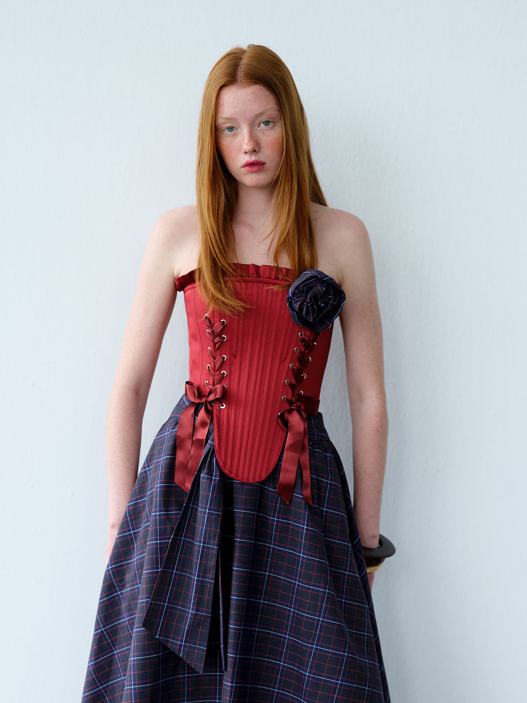 Marie Red Corset Set