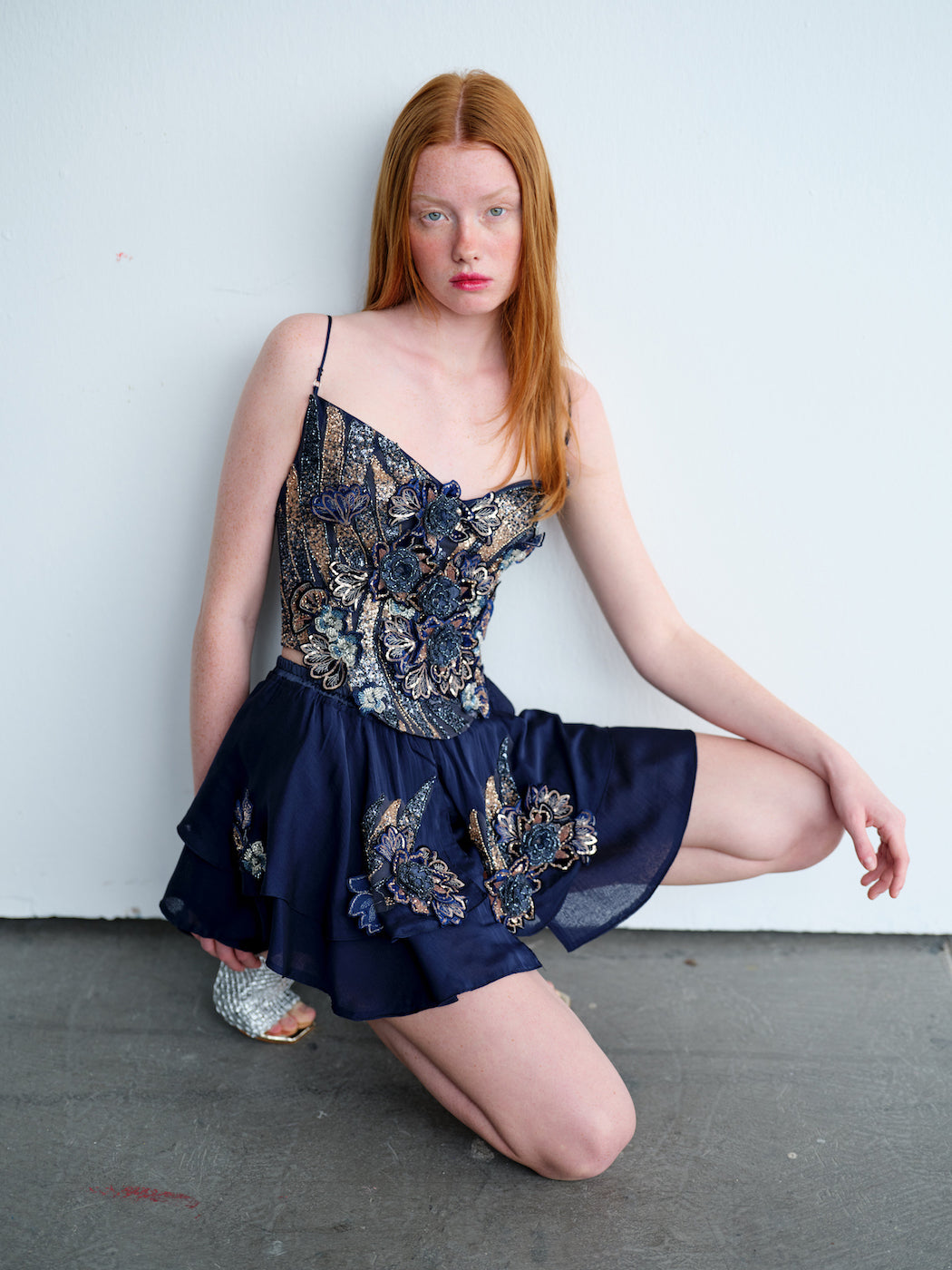 Athena Navy Skirt