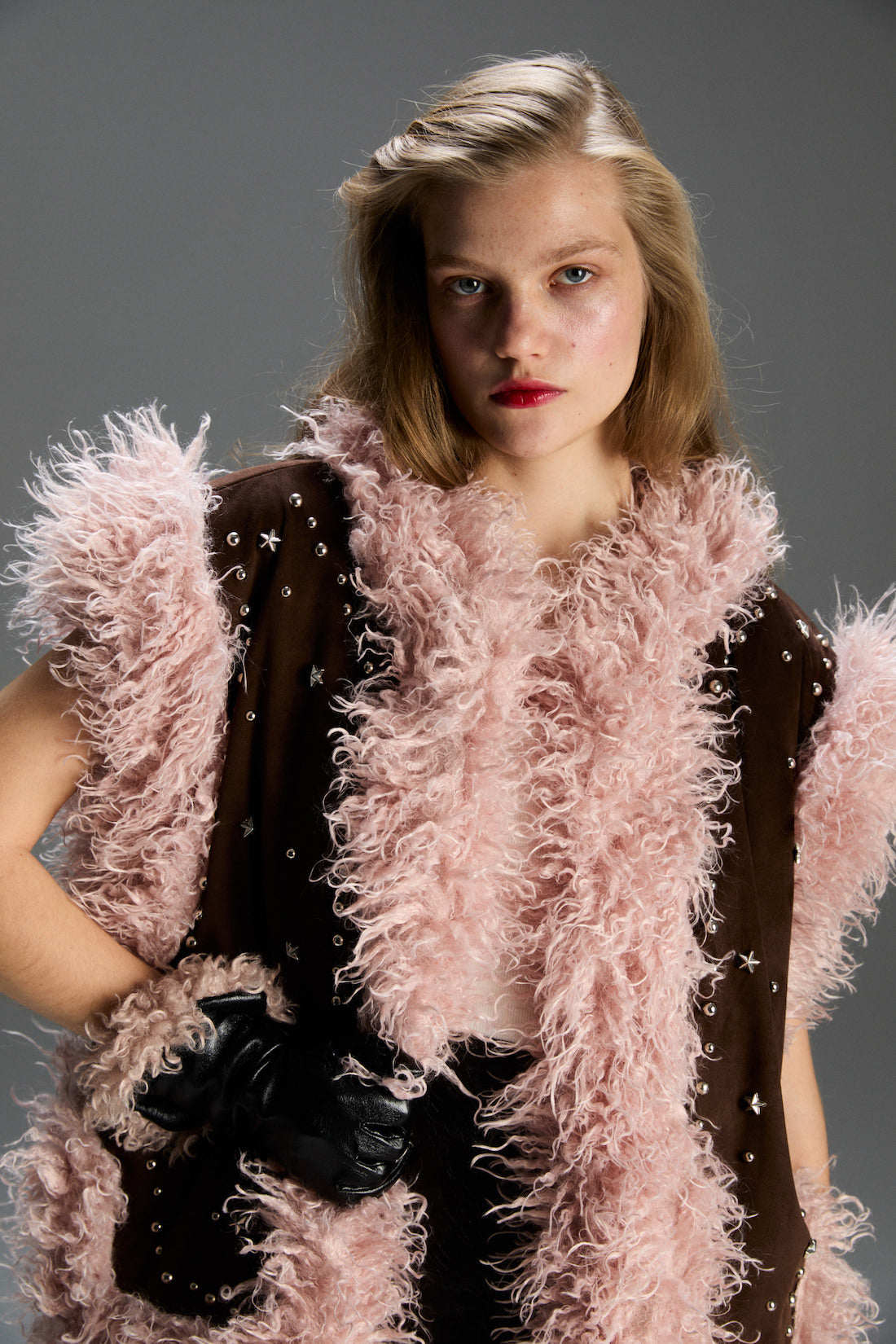 Milka Süet Çift Taraflı Yelek