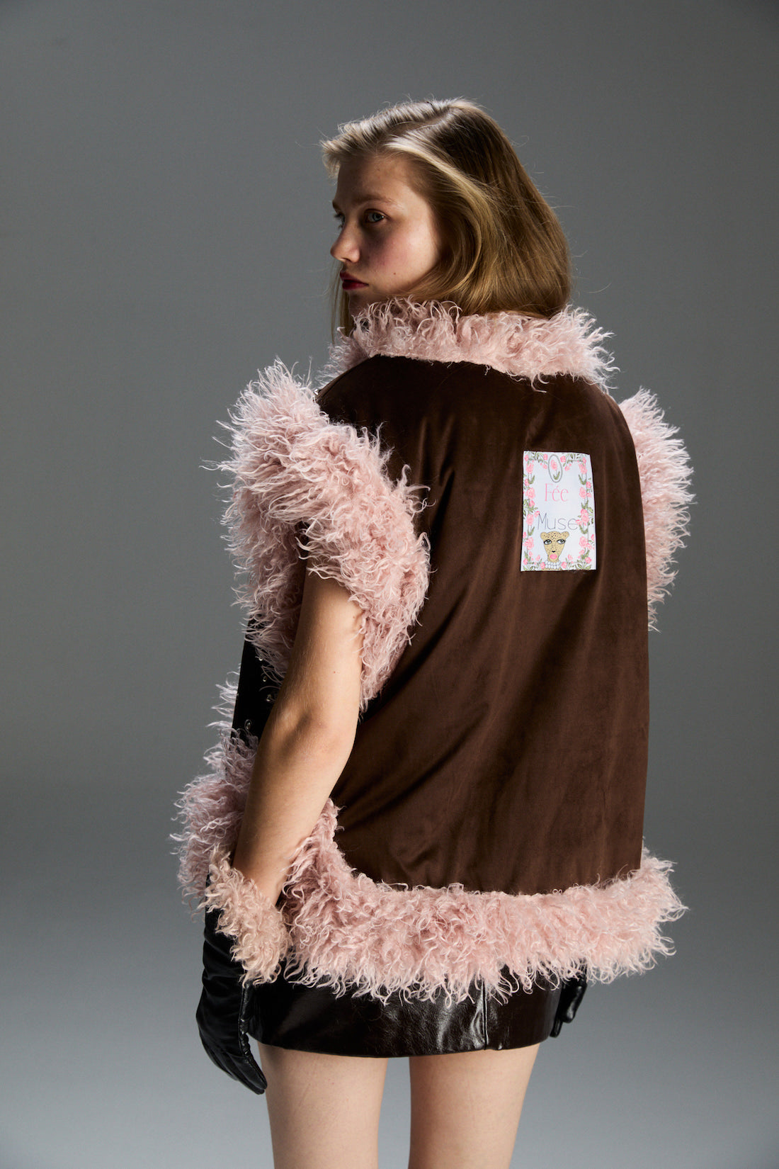 Milka Süet Çift Taraflı Yelek