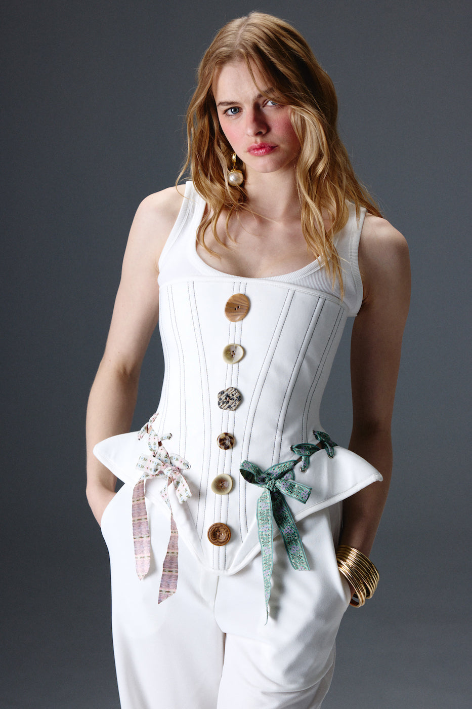 Grace Ecru Corset Set