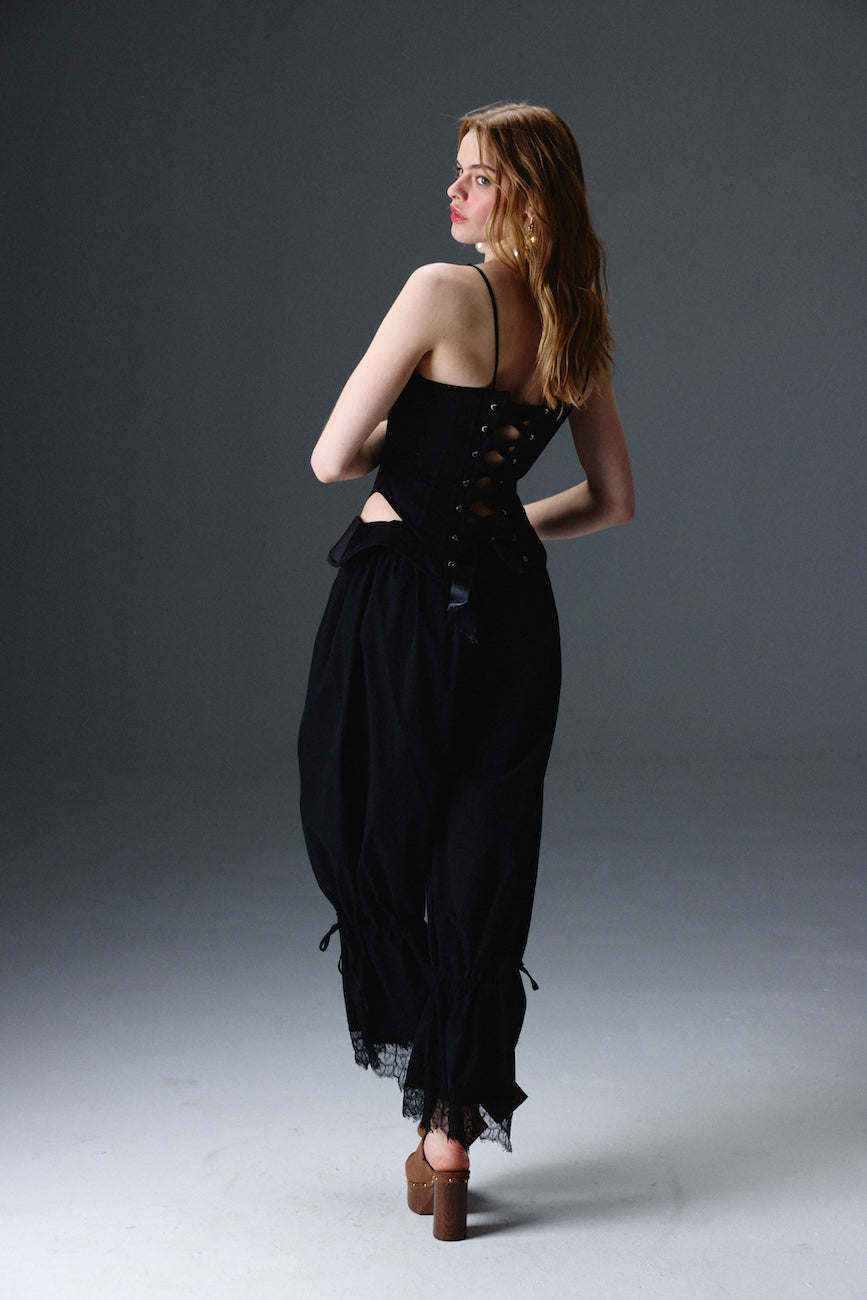 Grace Black Corset Set