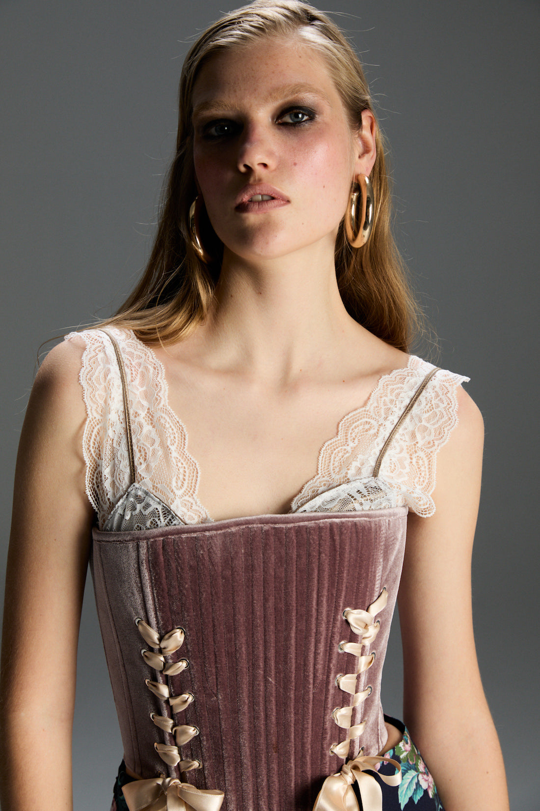 Marie Rosewood Corset Set