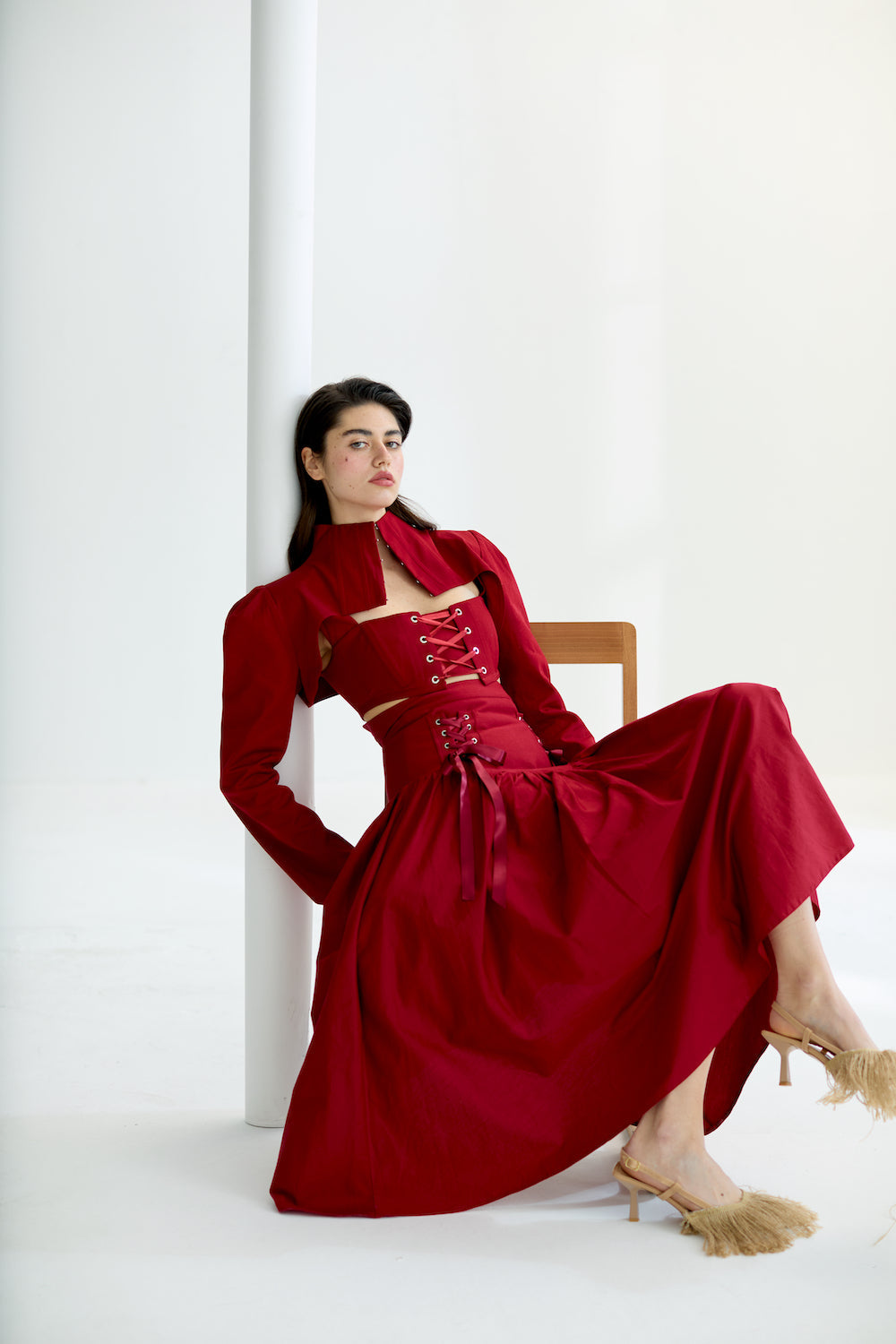 Cosmos Burgundy Corset