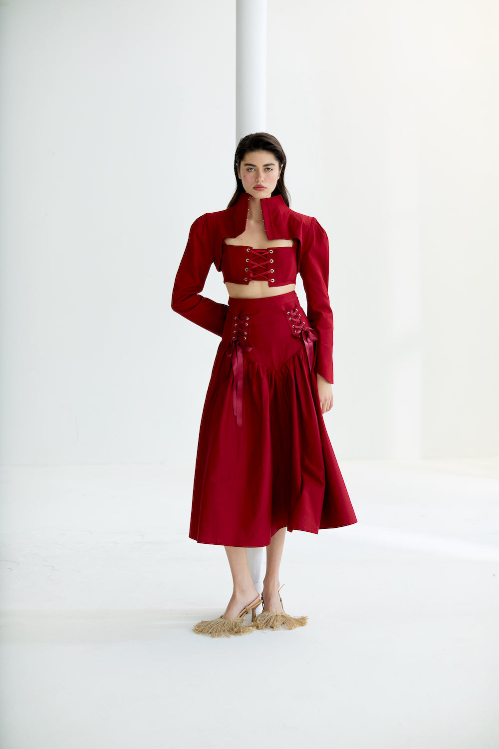 Cosmos Burgundy Corset