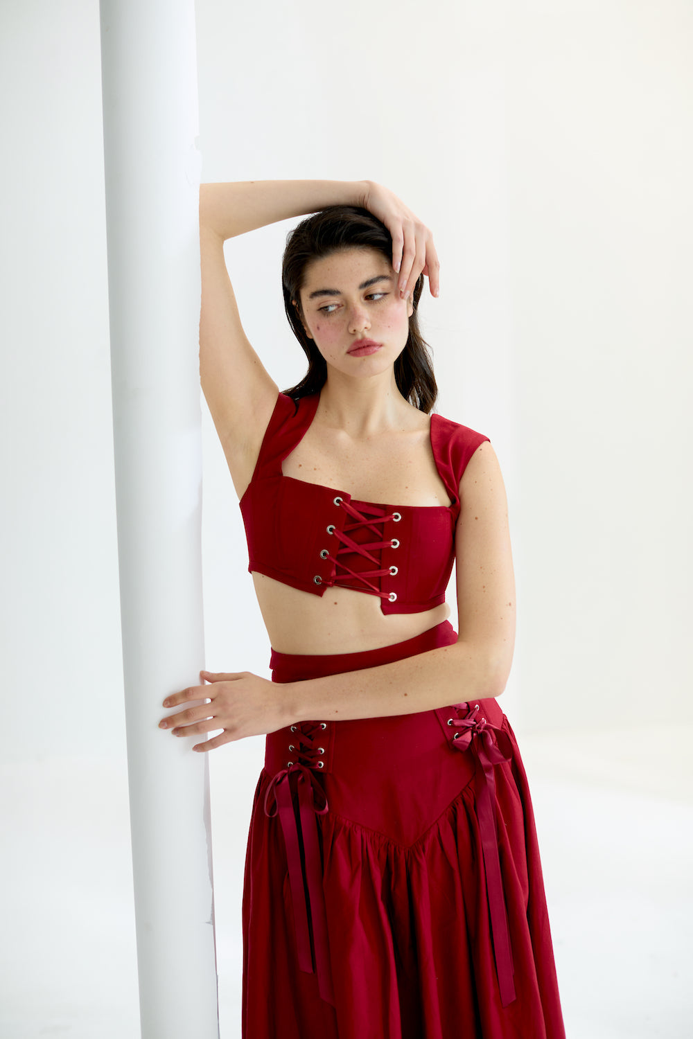 Cosmos Burgundy Corset
