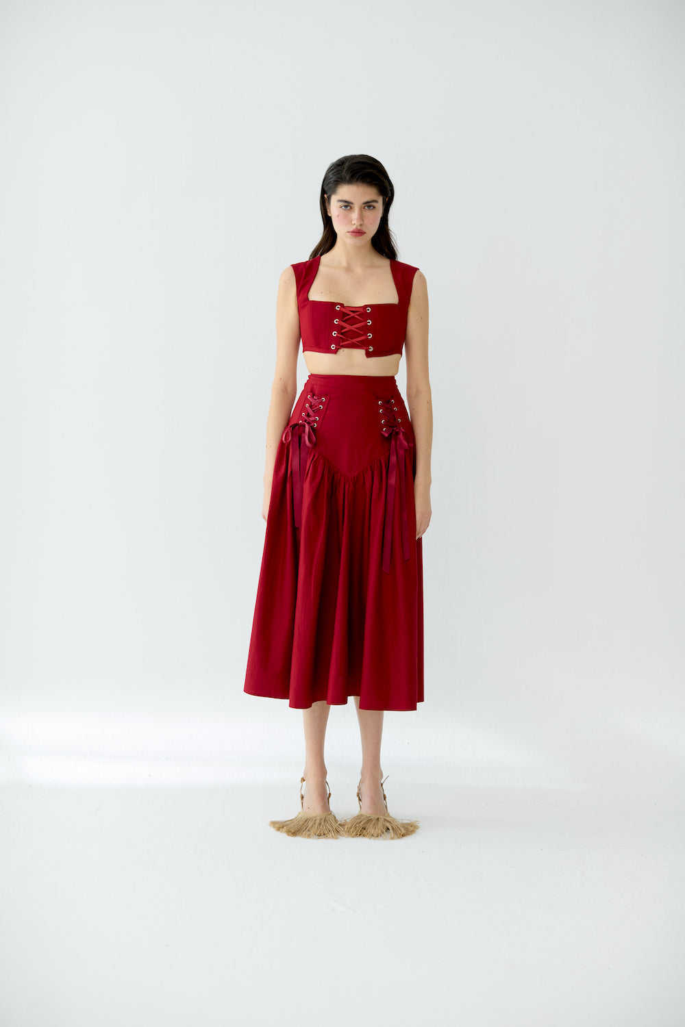 Cosmos Burgundy Corset