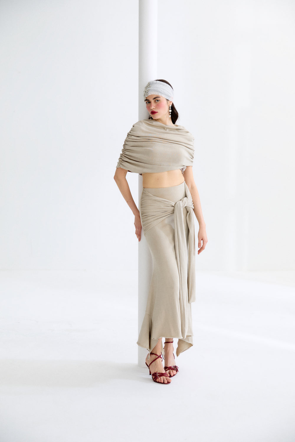 Lydia Beige Skirt
