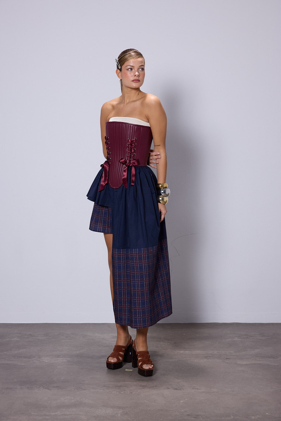 Sandra Plaid Skirt