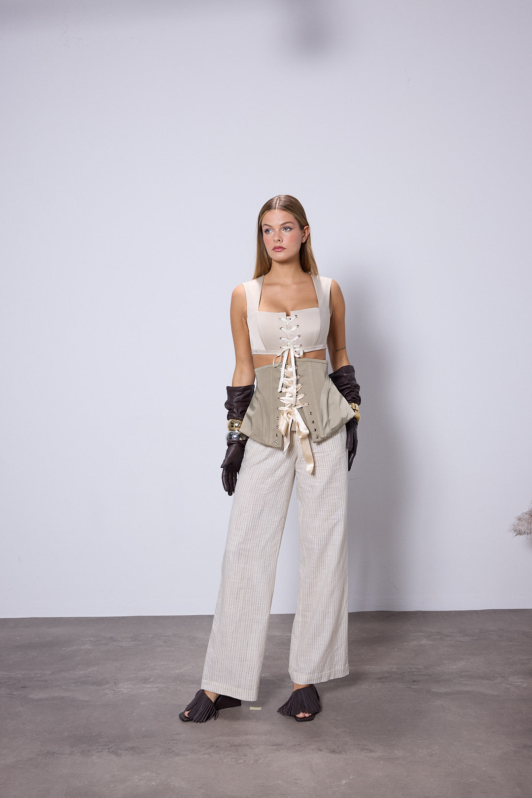 Camellia Khaki Corset