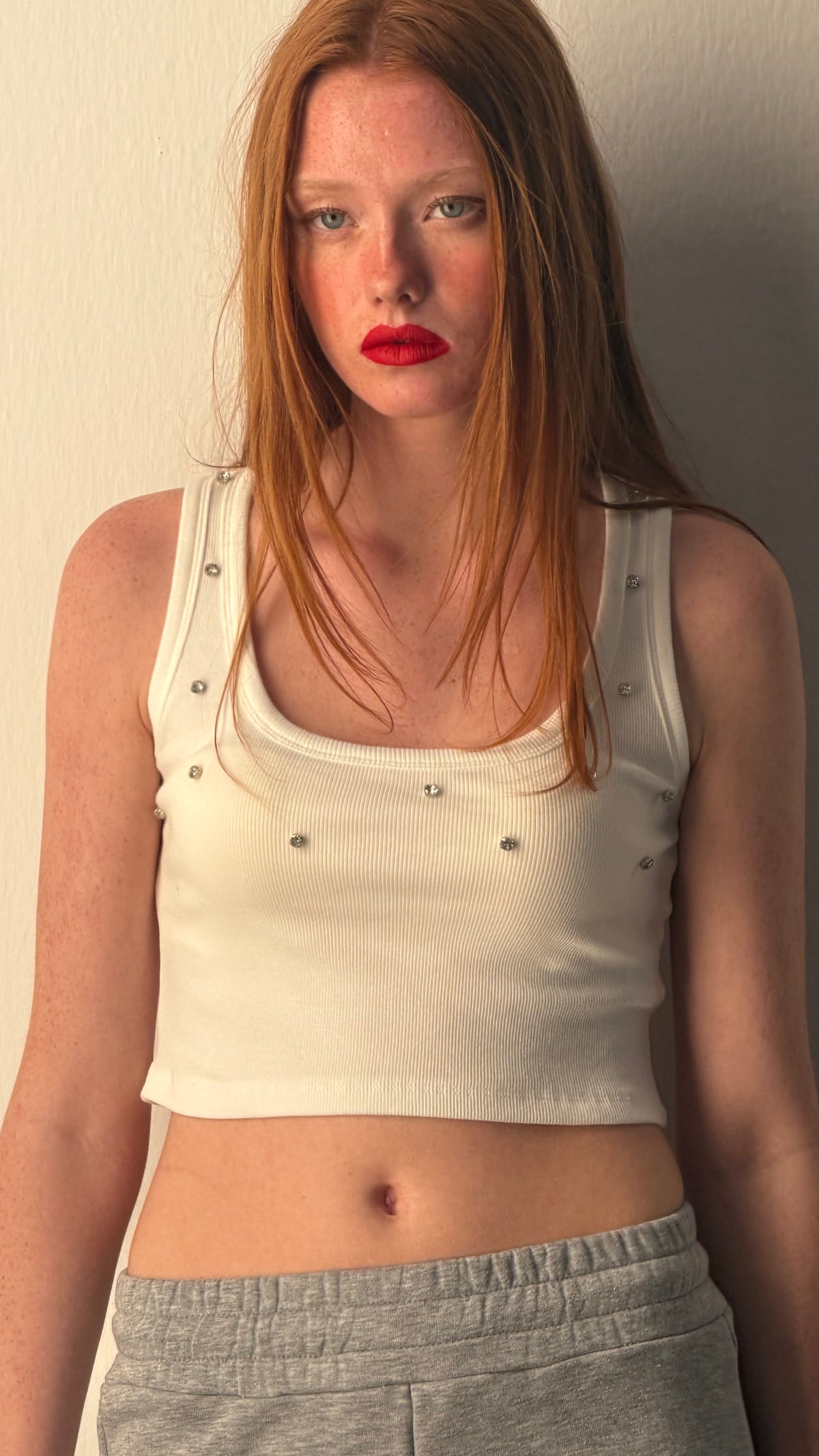 Luna White Corset Set