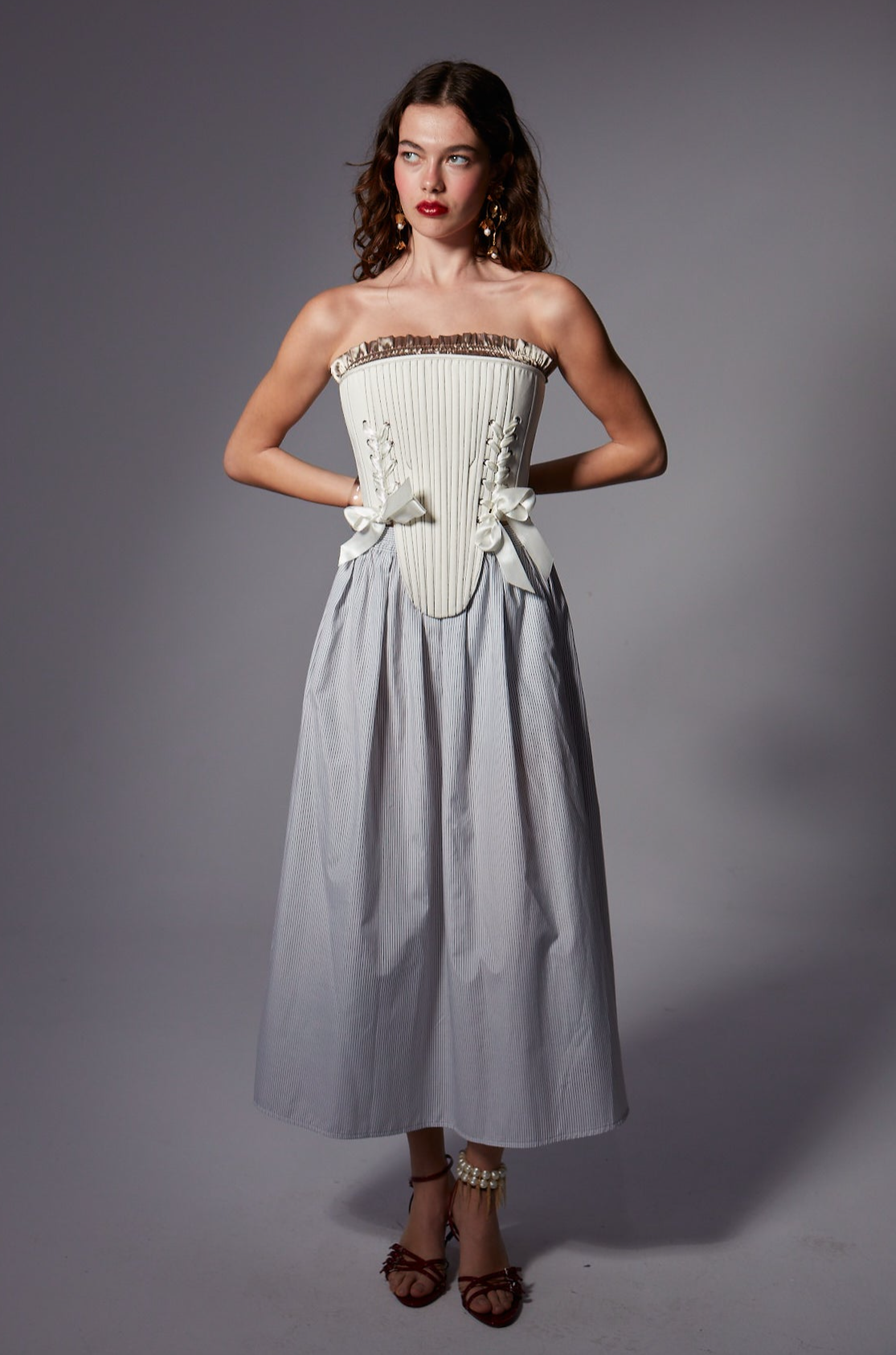 Marie Corset/Mink Crop Set