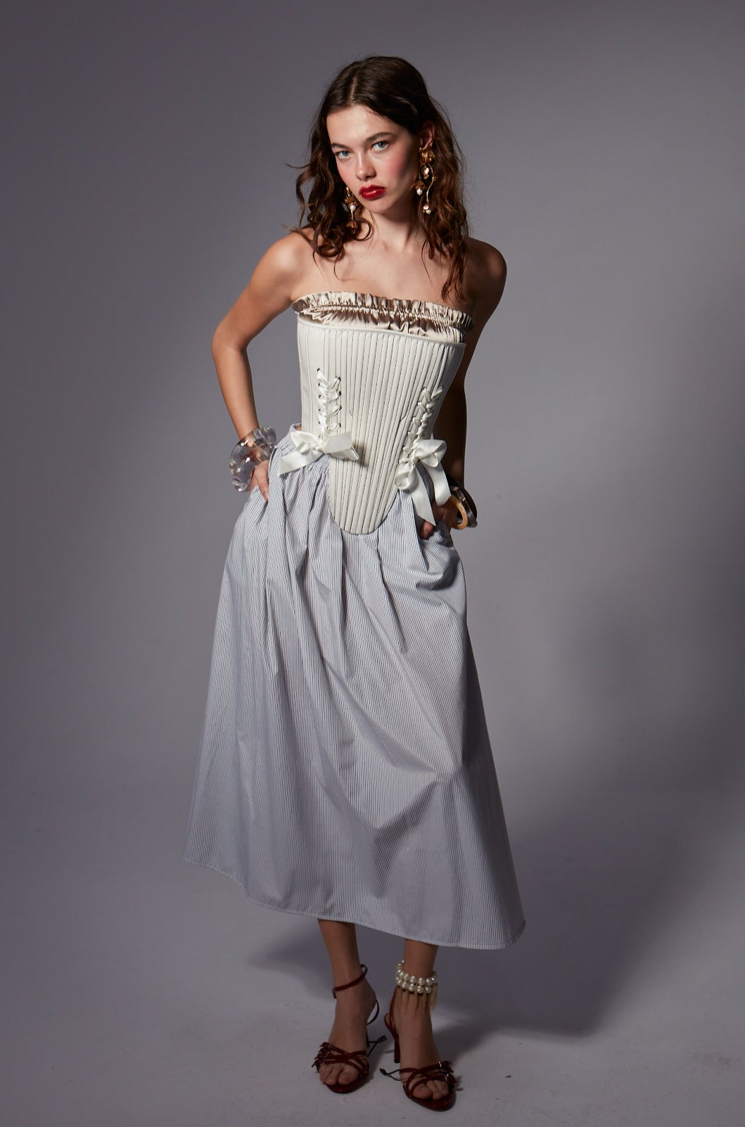 Marie Corset/Mink Crop Set