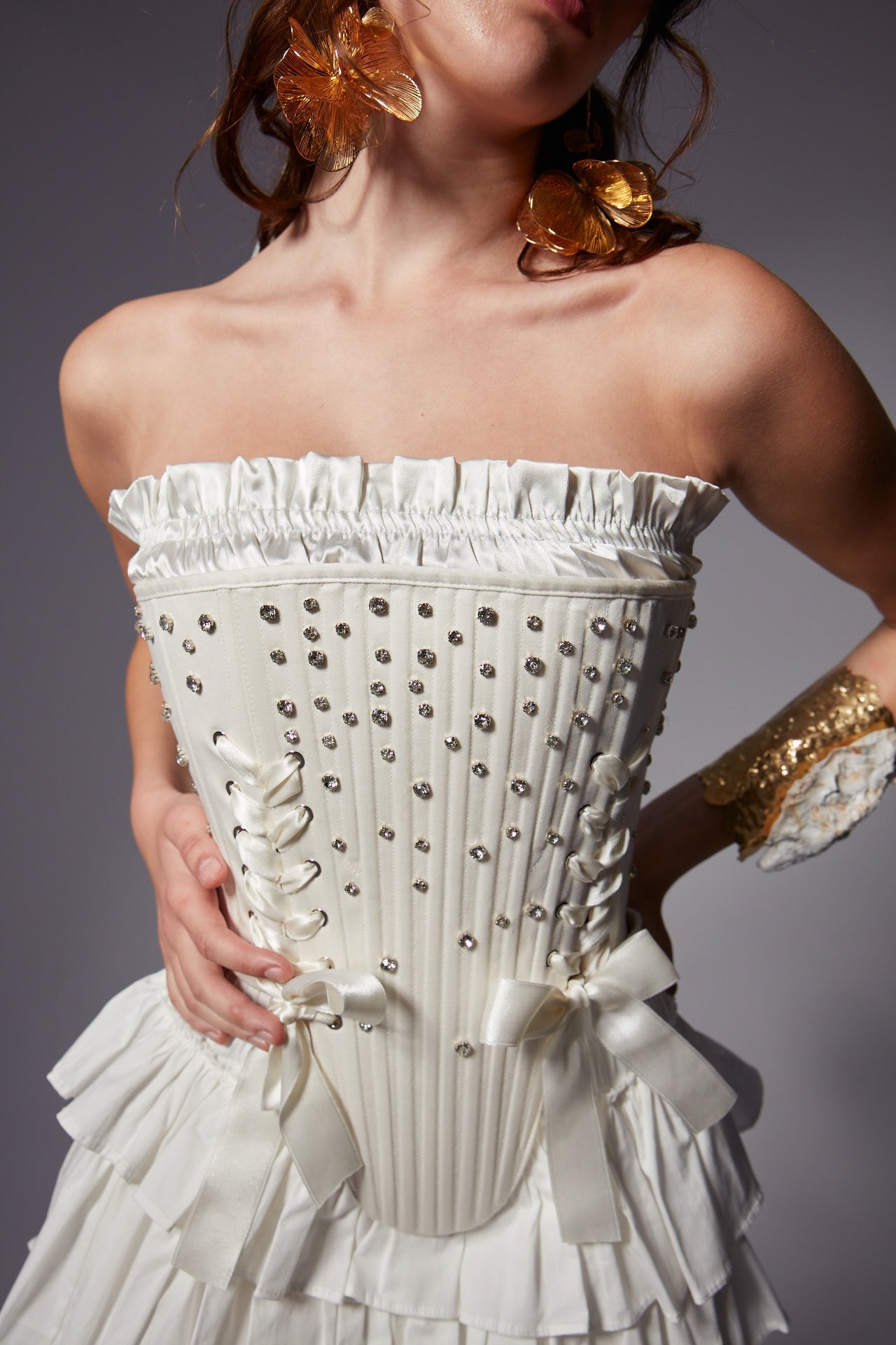 Gloria Ecru Corset Set