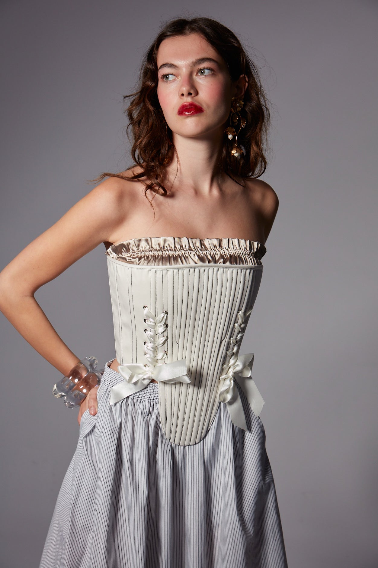 Marie Corset/Mink Crop Set