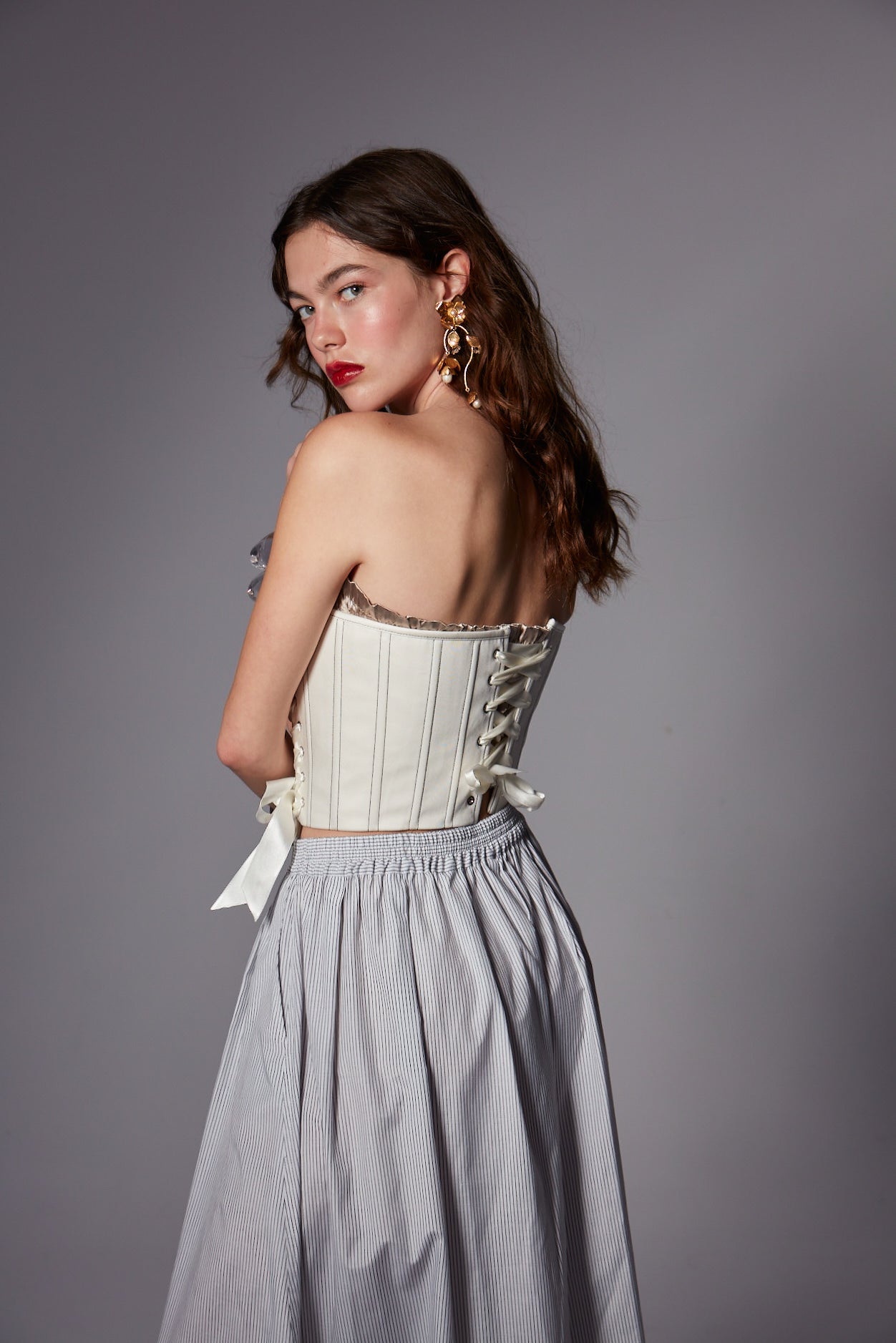 Marie Corset/Mink Crop Set