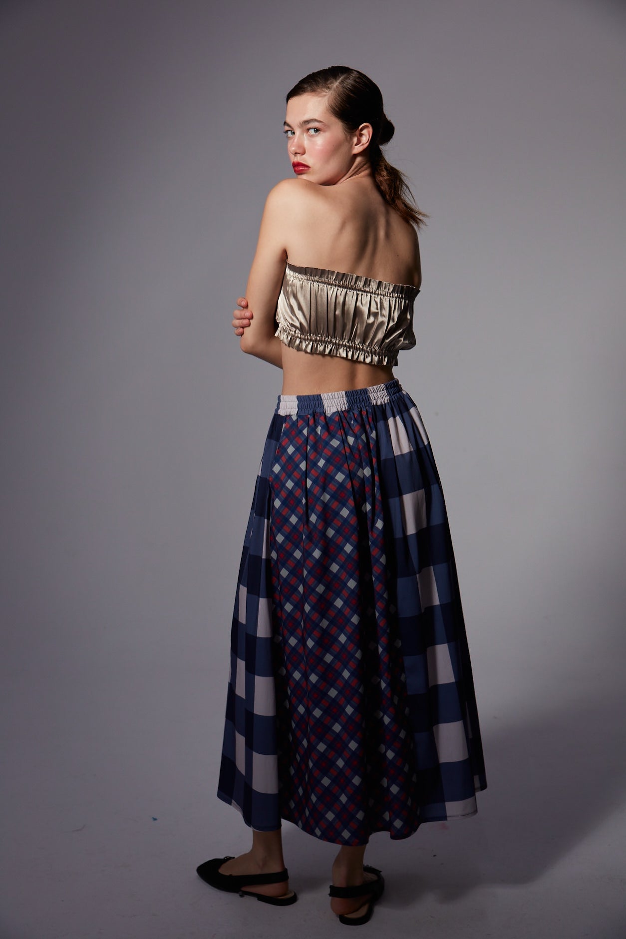 Amelia Checkered Skirt