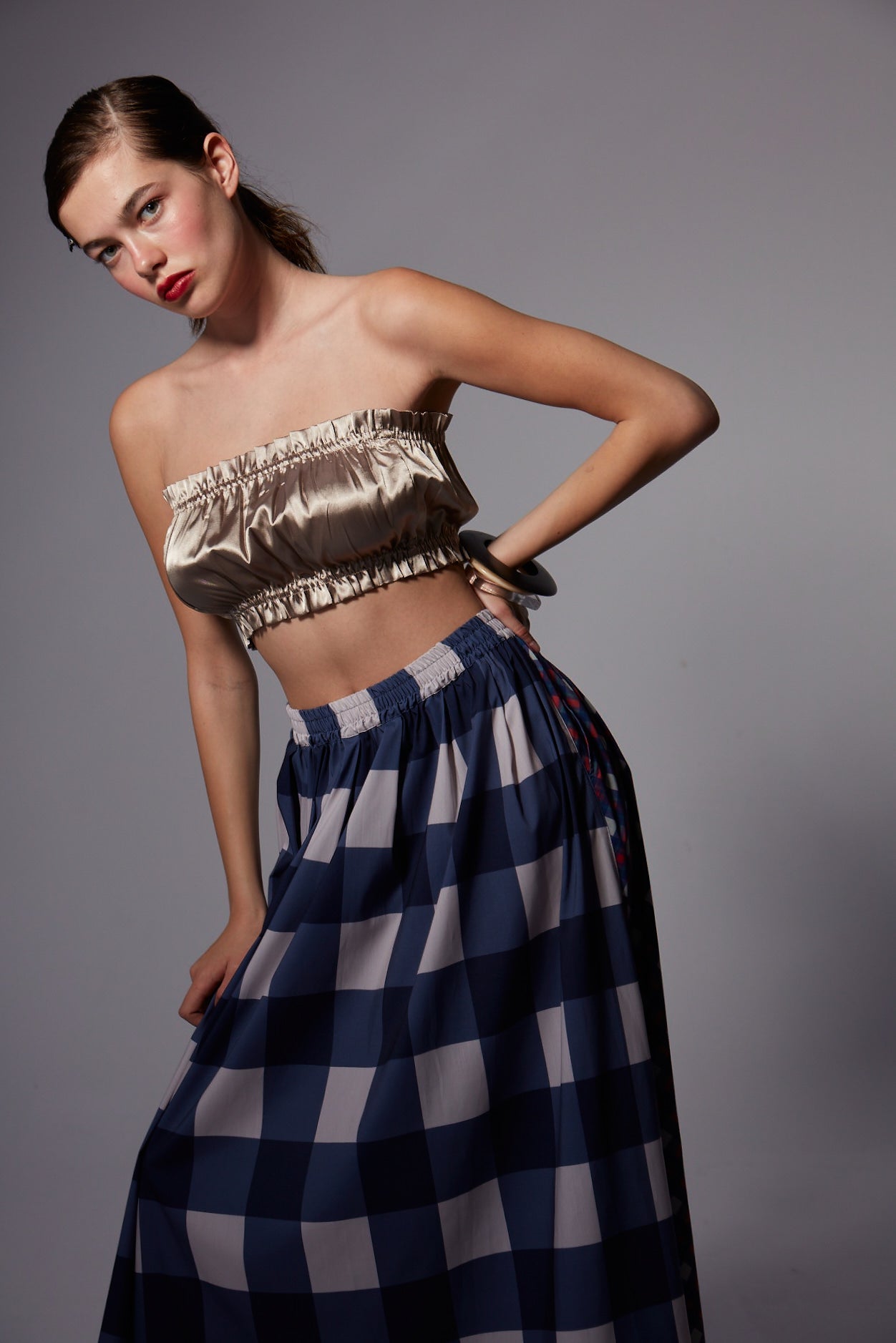 Amelia Checkered Skirt