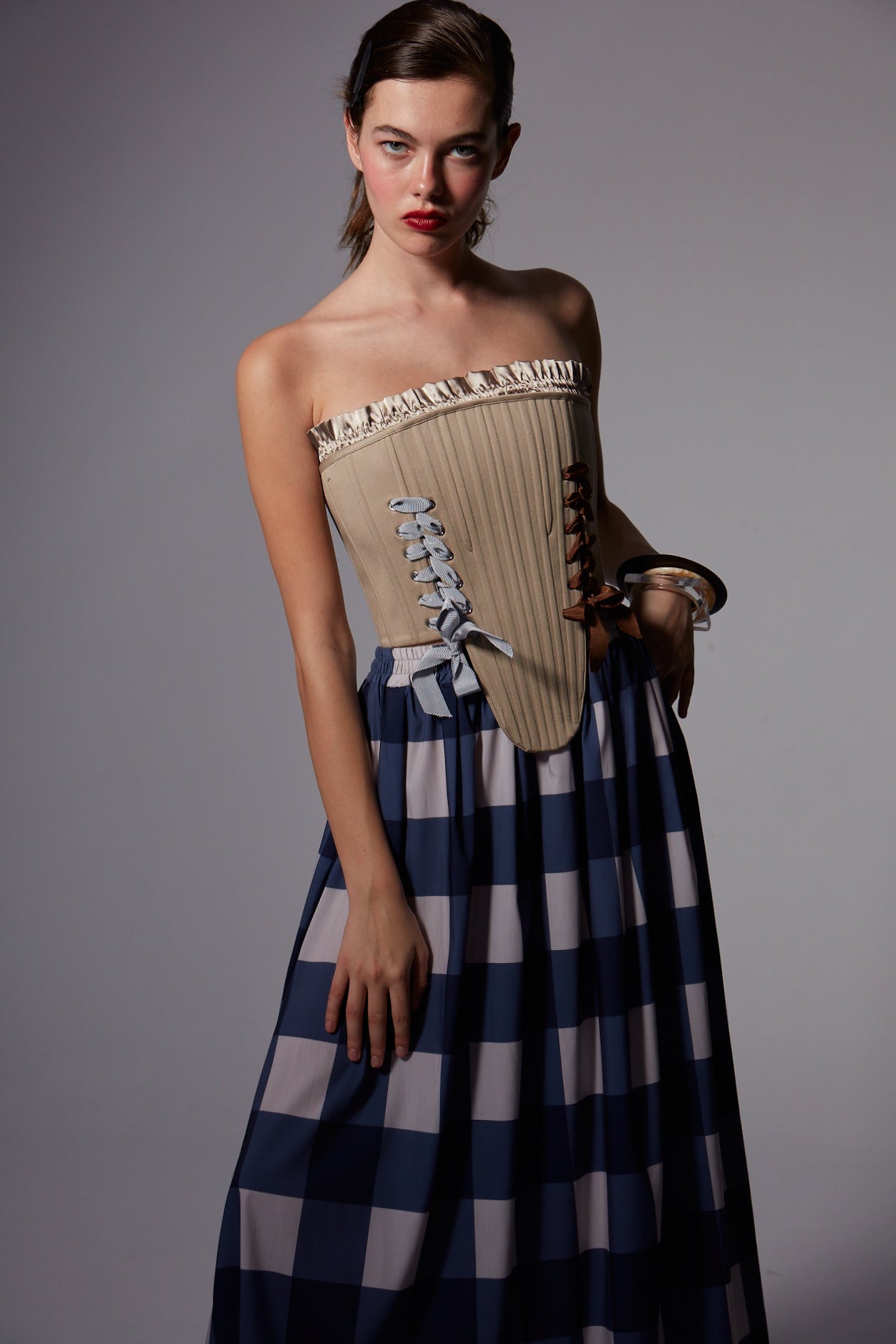 Marie Beige Corset Set