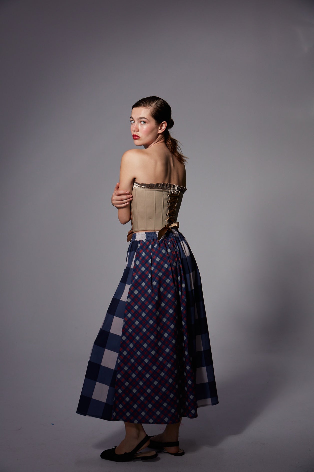 Marie Beige Corset Set