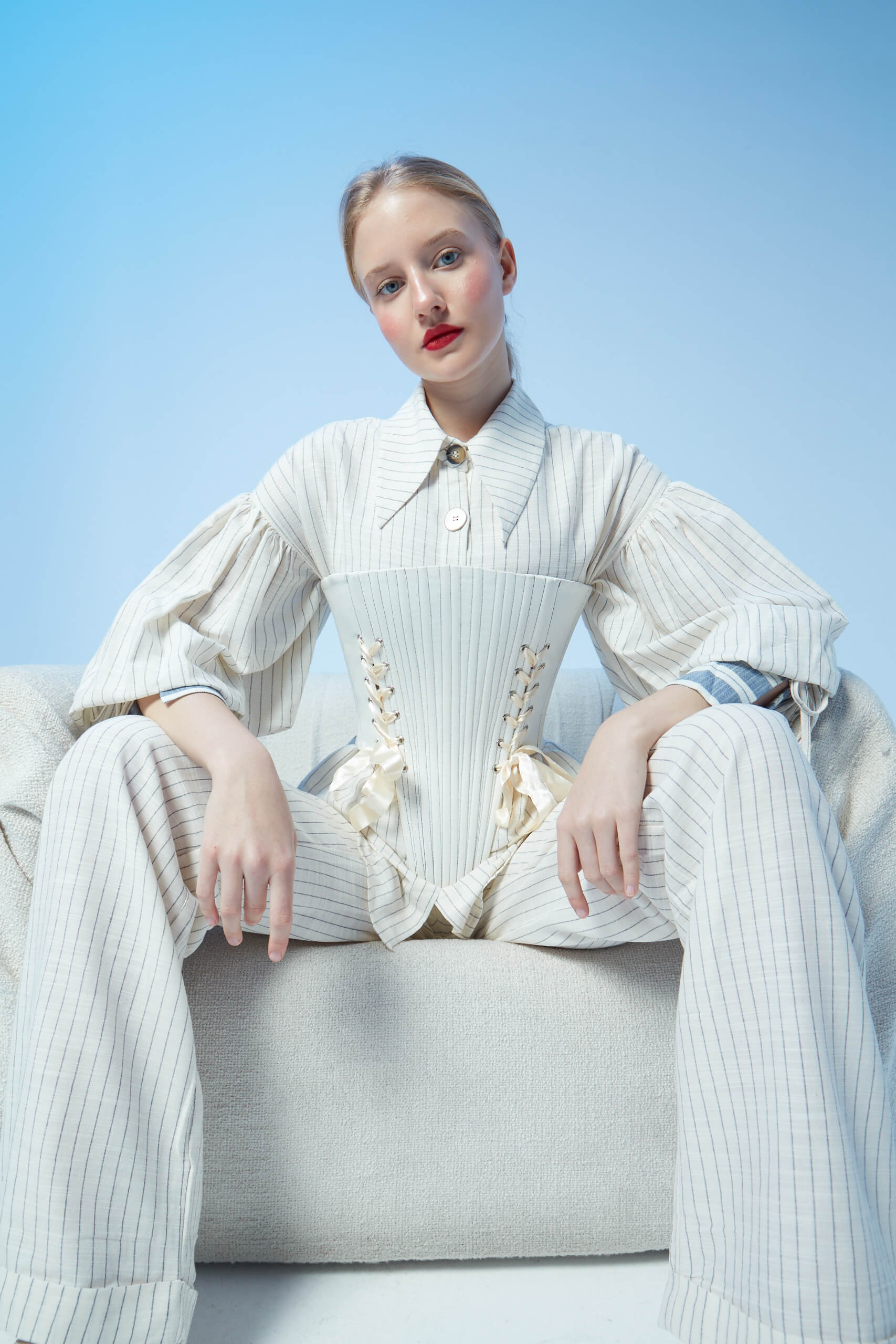 Marie Ecru Corset Set