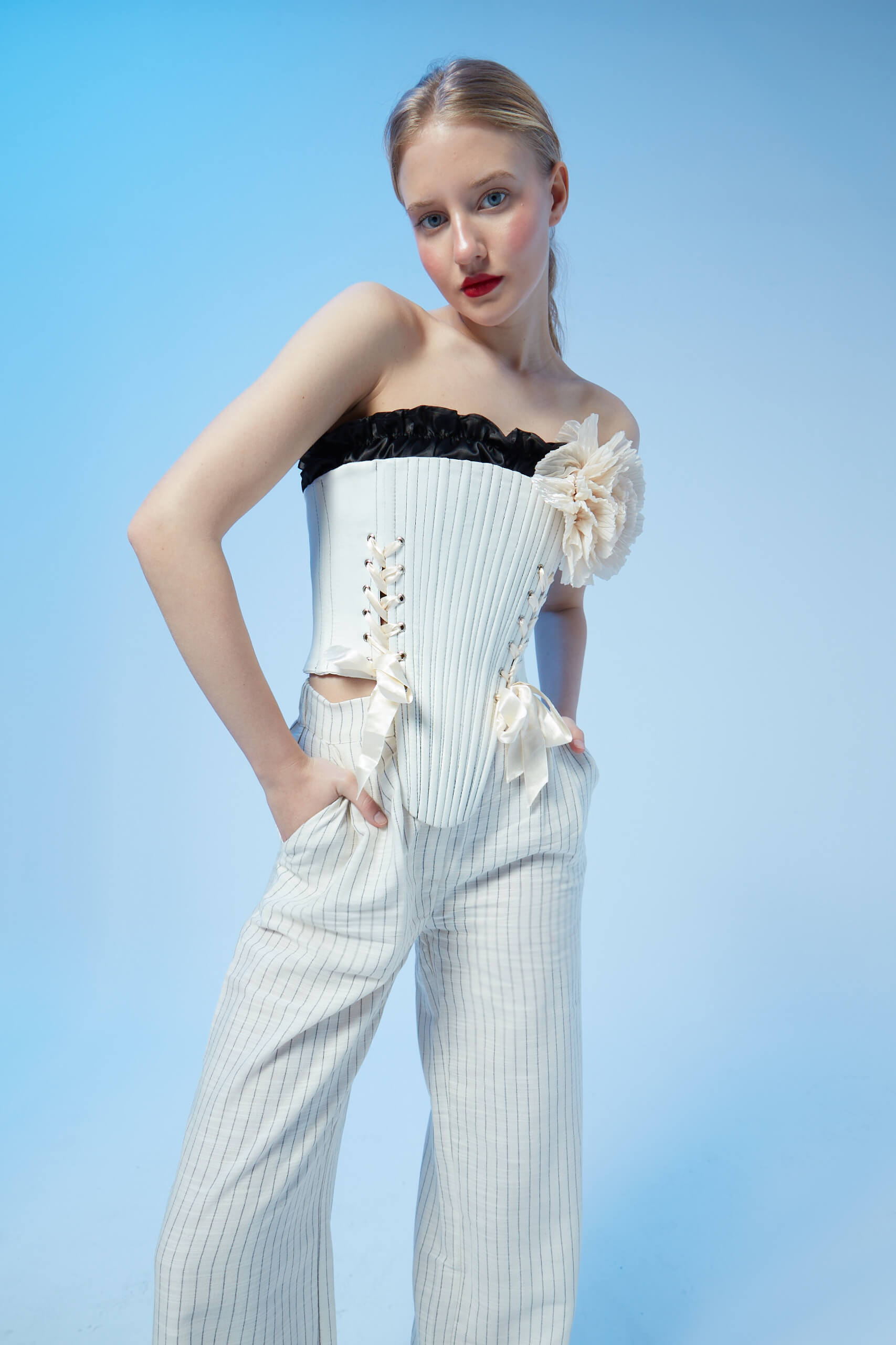 Marie Ecru Corset Set