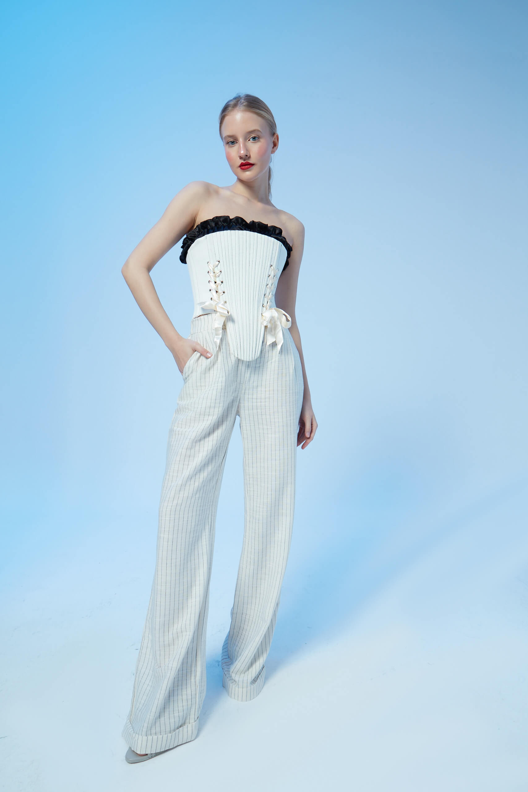 Marie Ecru Corset Set