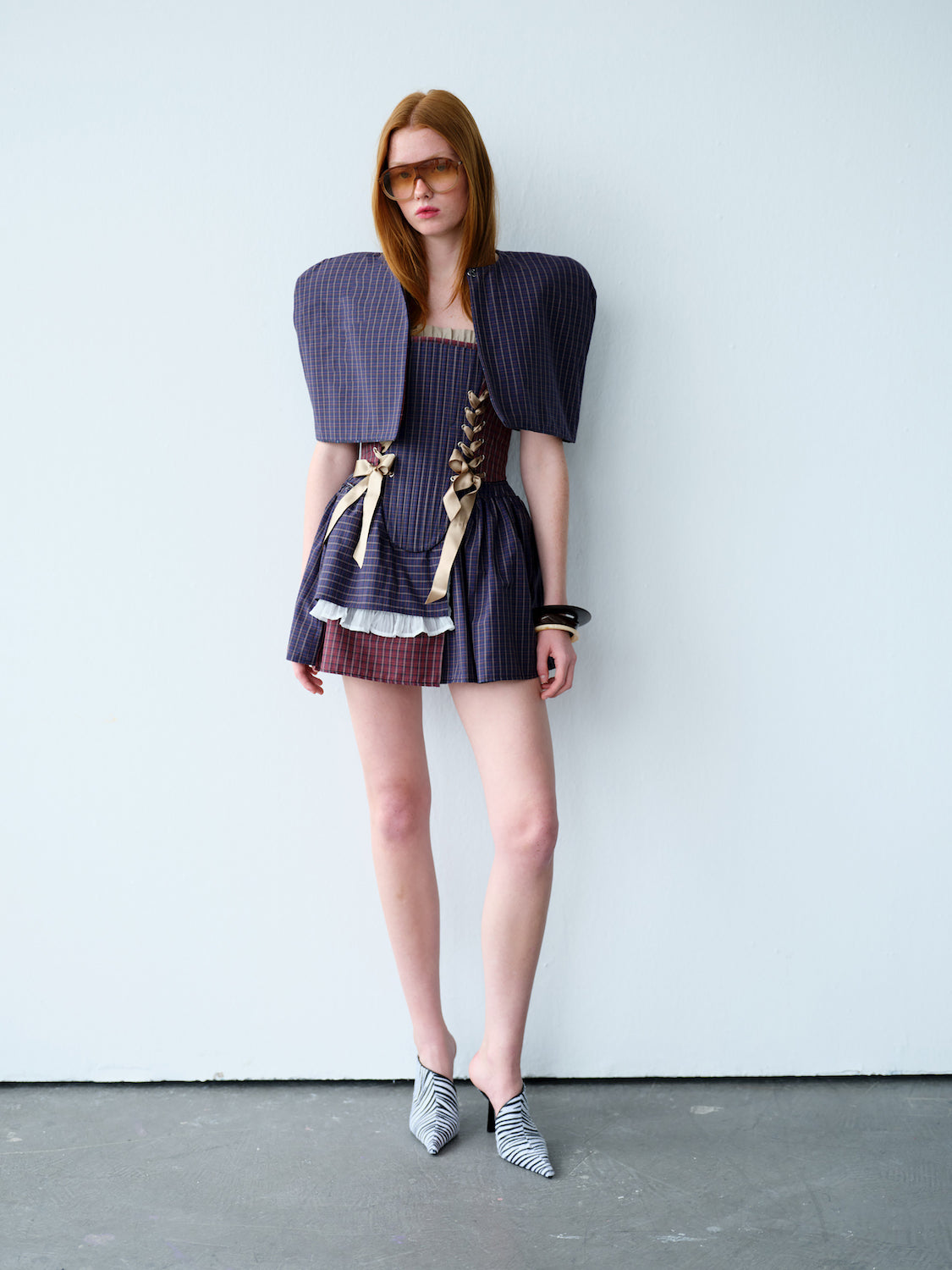 Sienna Reversible Checkered Cape