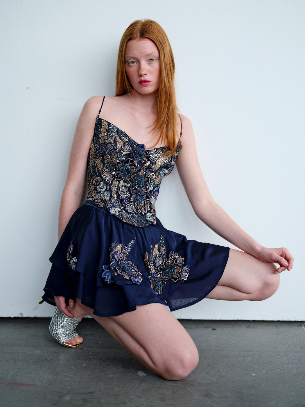 Athena Navy Skirt