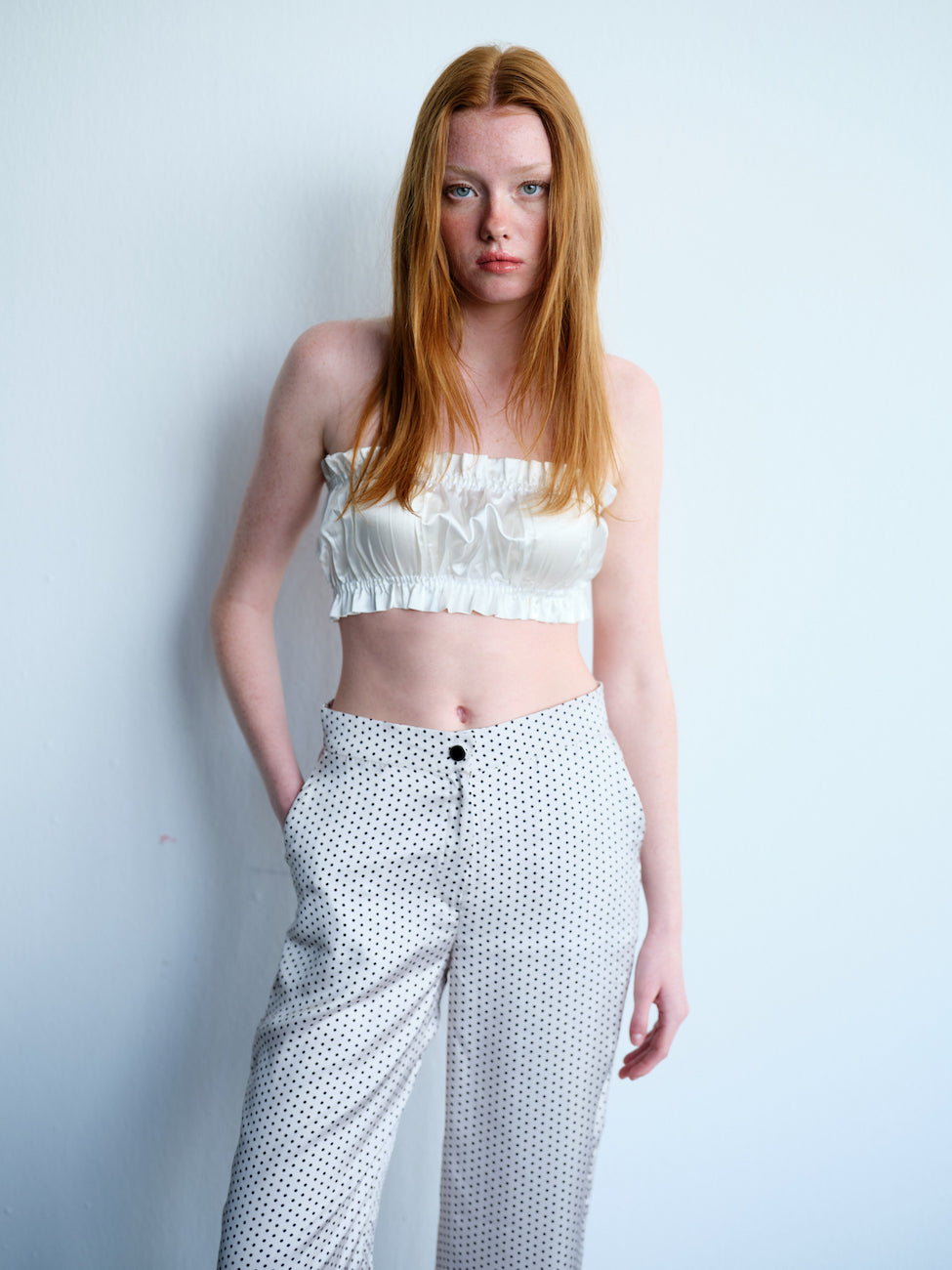 Marie Polka Dot Corset Set
