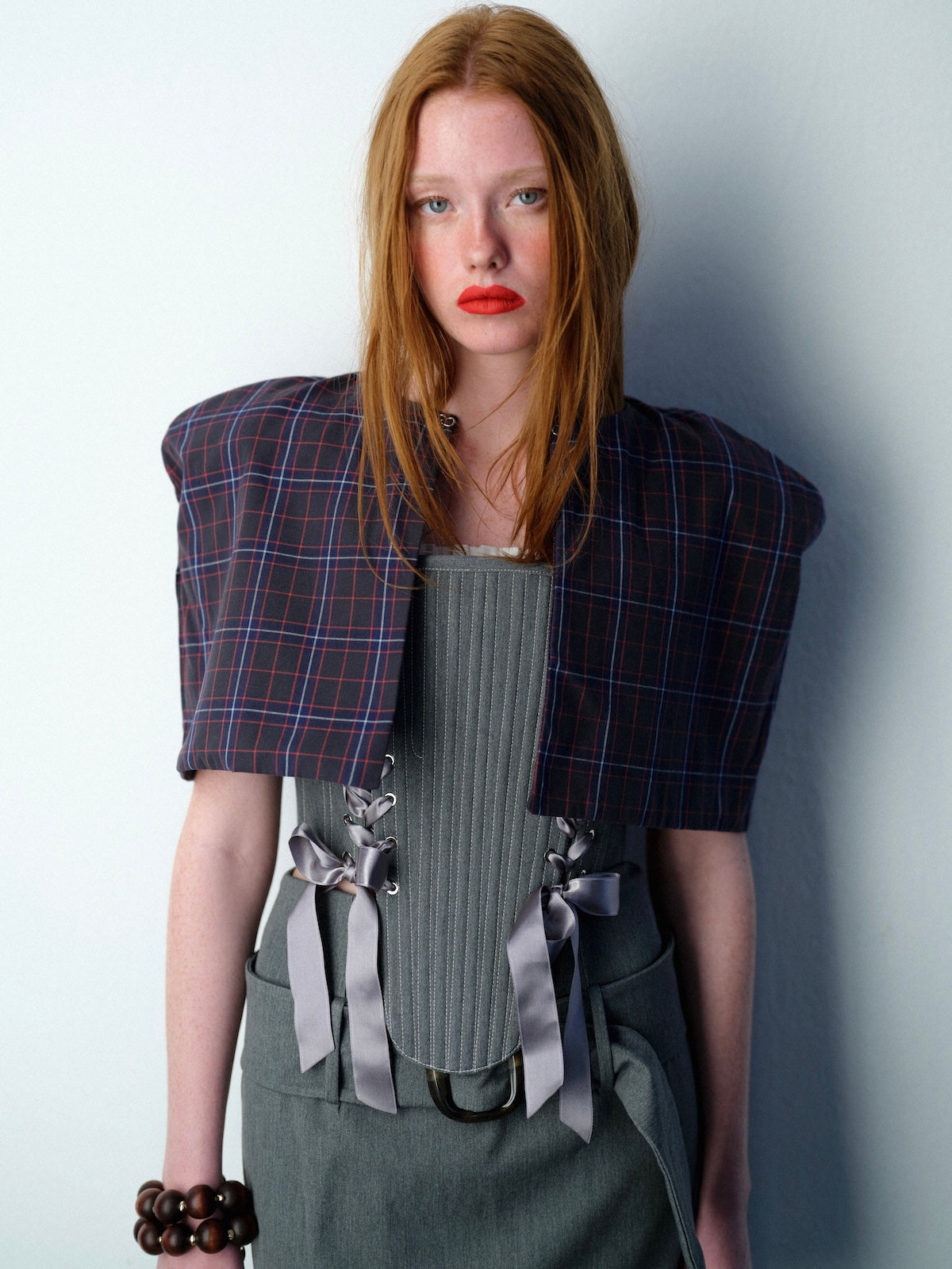 Sienna Reversible Checkered Cape