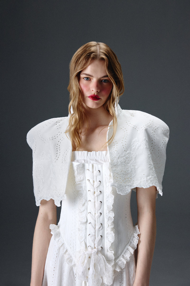 Sienna Eyelet Cape