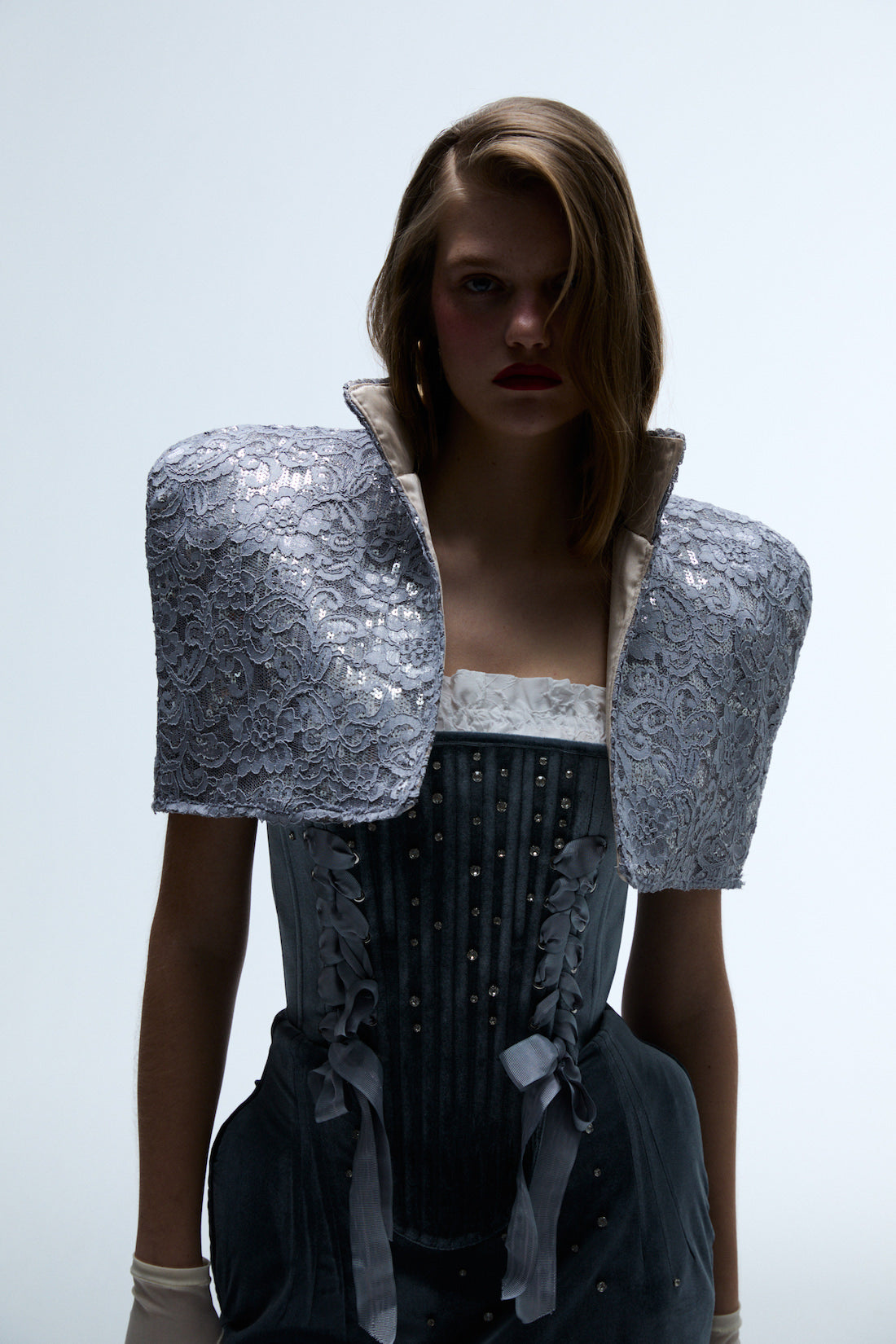 Gloria Velvet Corset Set