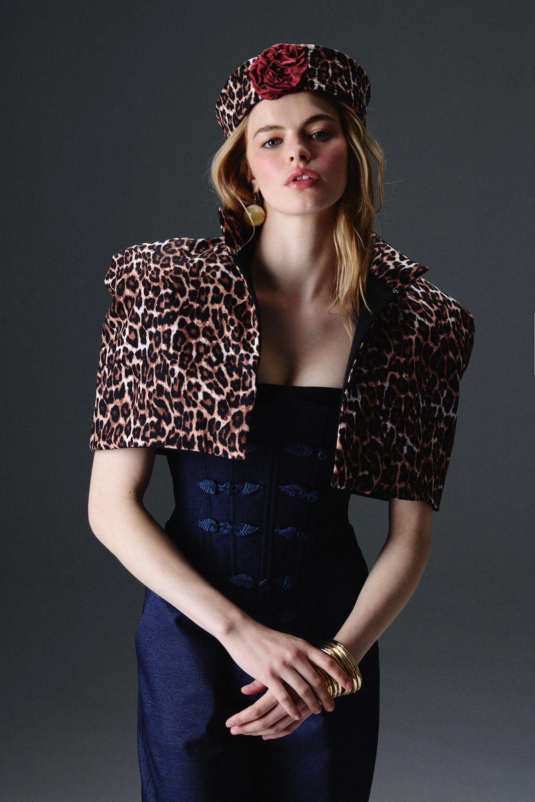 Flora Leopard Hat