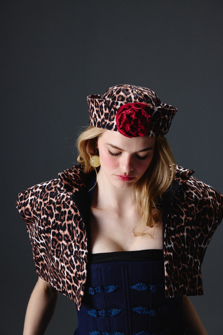 Flora Leopard Hat