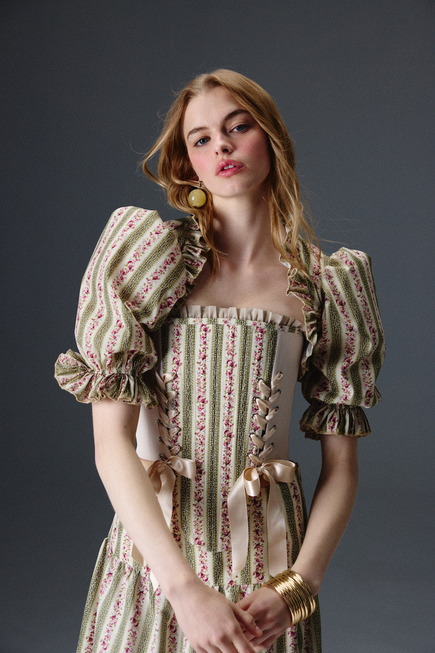 Rosewood Floral Bolero Top