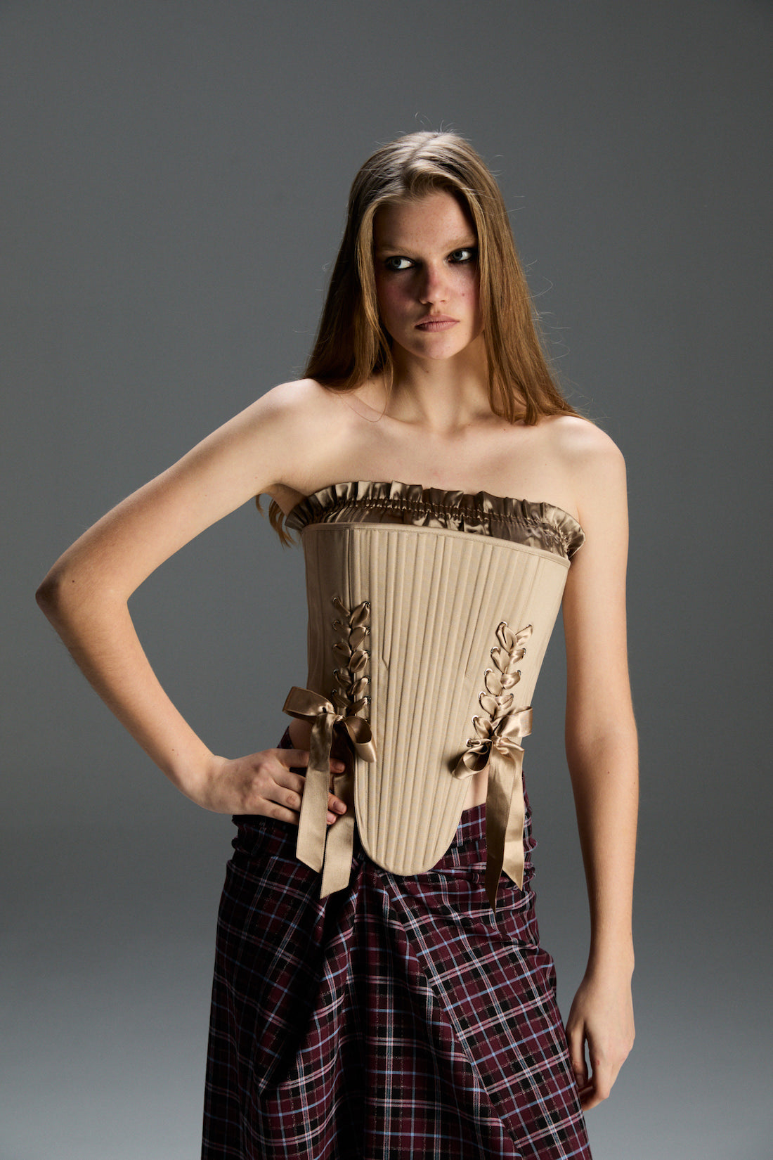 Marie Nude Corset Set