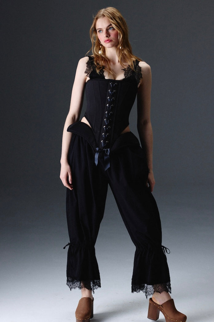 Grace Black Corset Set