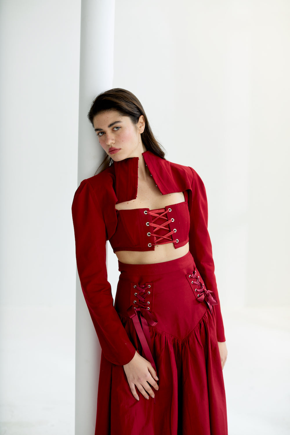 Cosmos Burgundy Corset