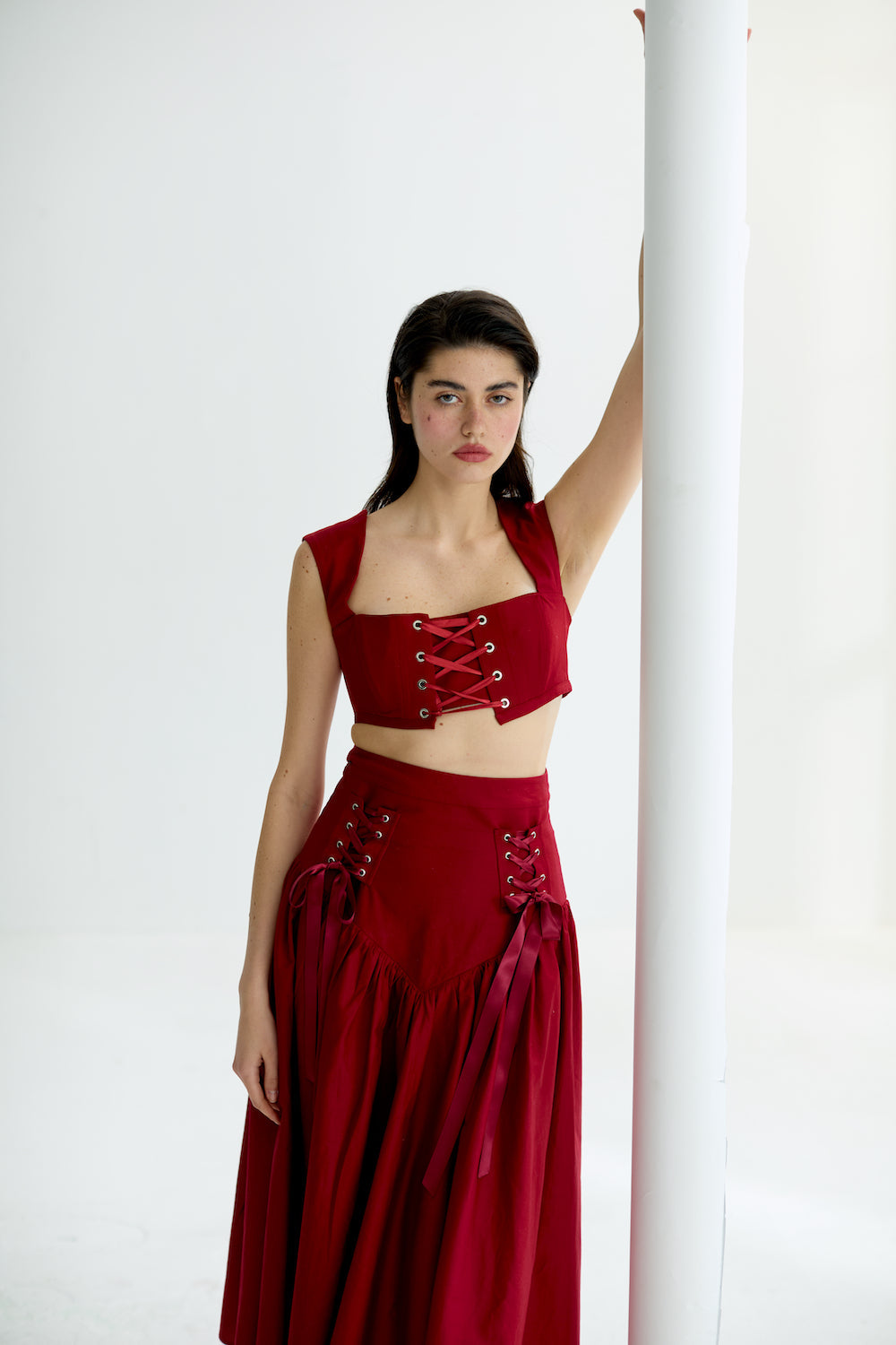Cosmos Burgundy Corset
