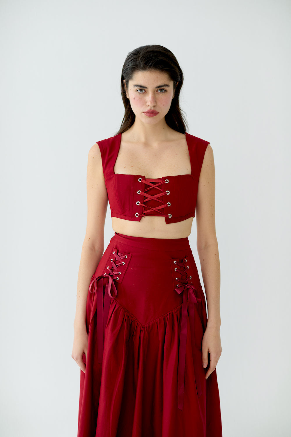 Cosmos Burgundy Corset