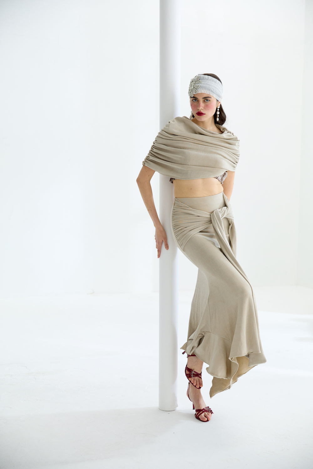 Lydia Beige Skirt