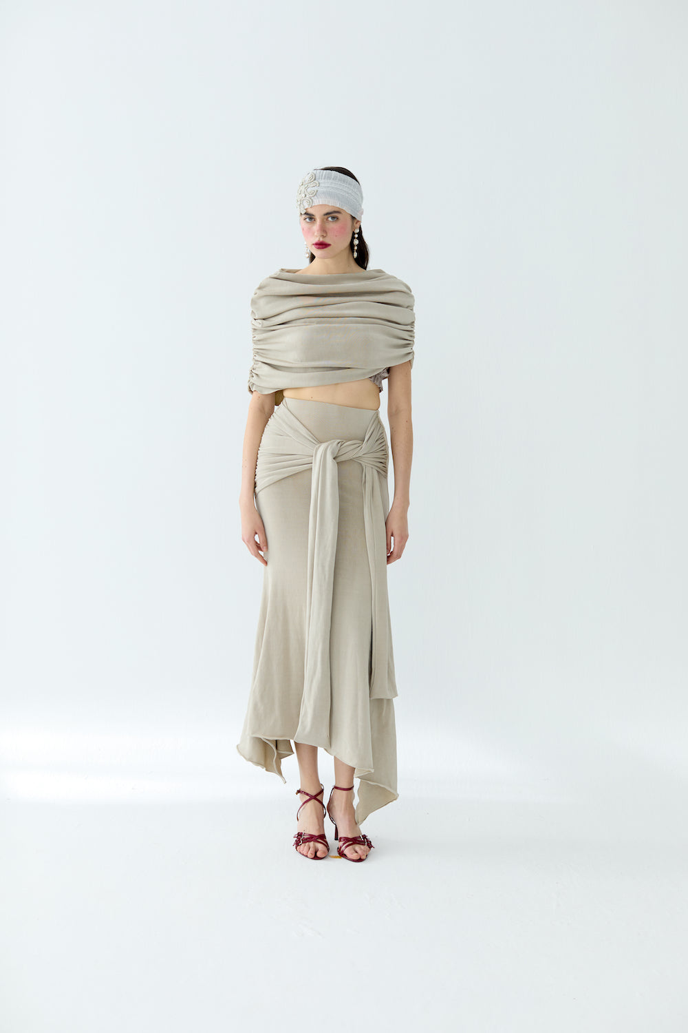Lydia Beige Skirt