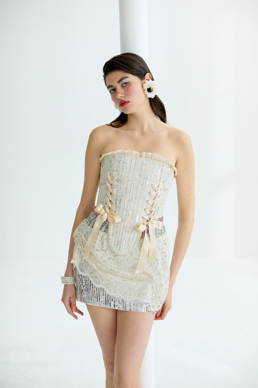 Marie In Stardust Corset Set