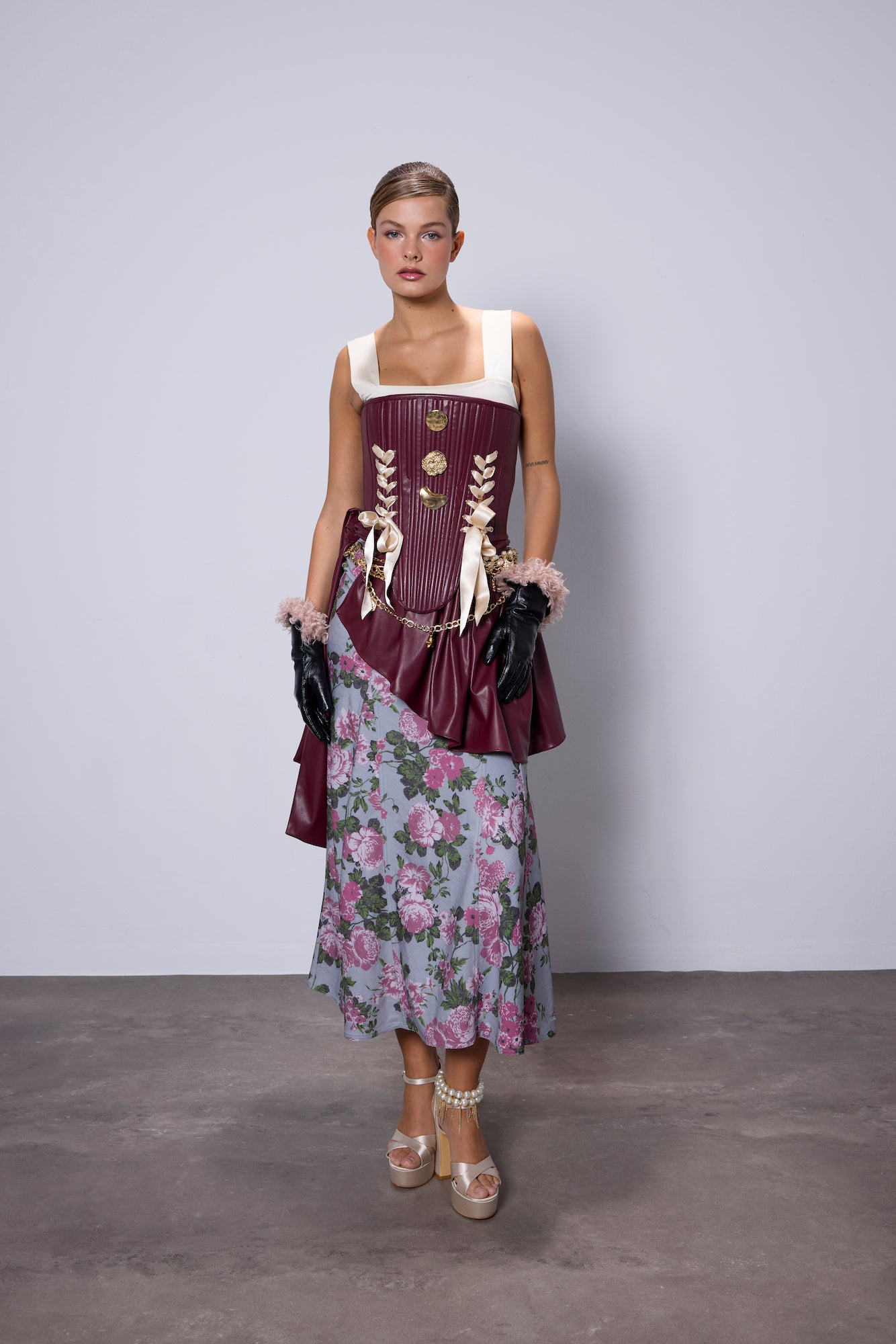 Ariel Floral Pattern Skirt