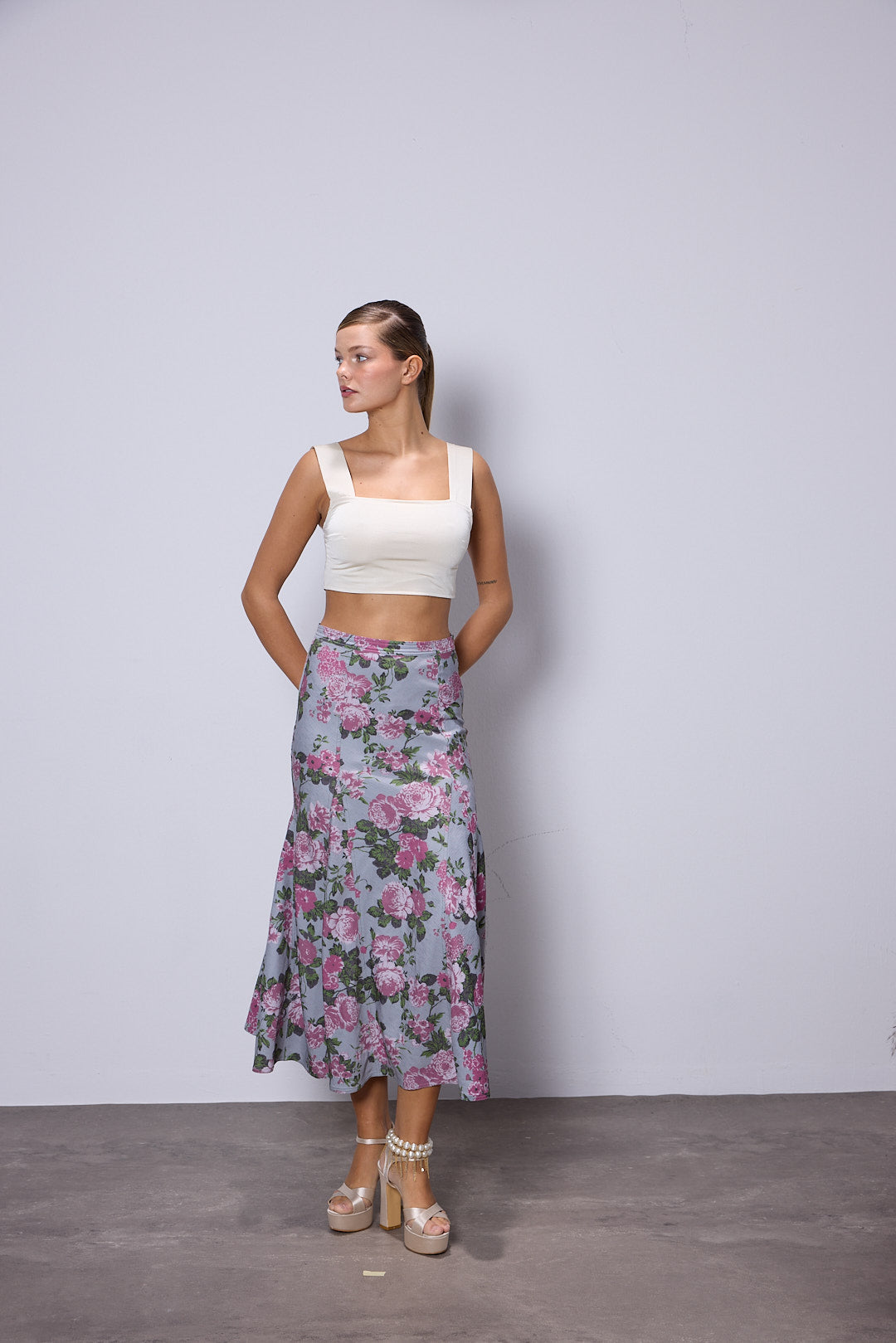 Ariel Floral Pattern Skirt